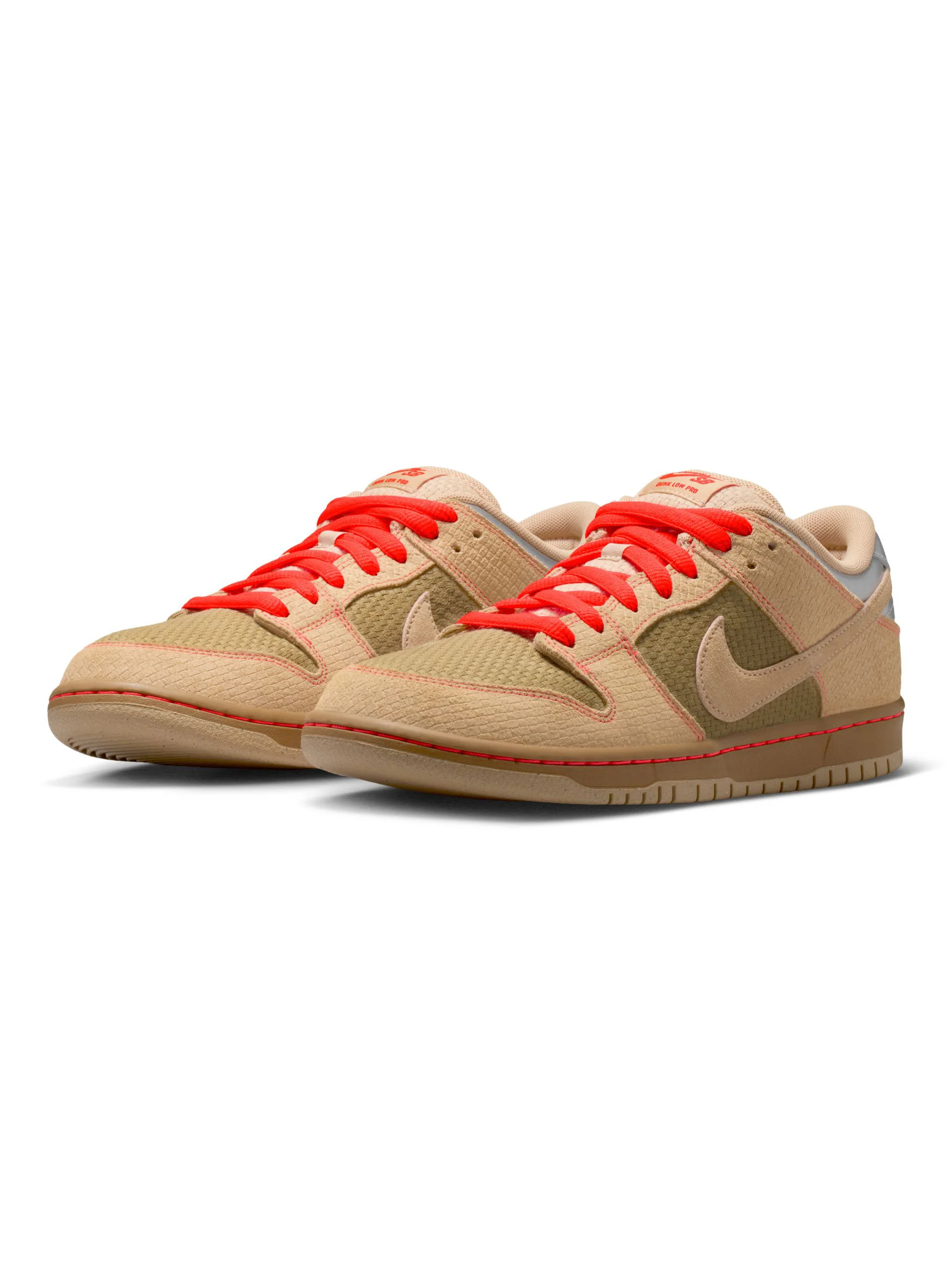 Nike SB Dunk Low Pro Som Tum Thai Food - Canvas / Vachetta Tan-Parachute Beige - Image 2