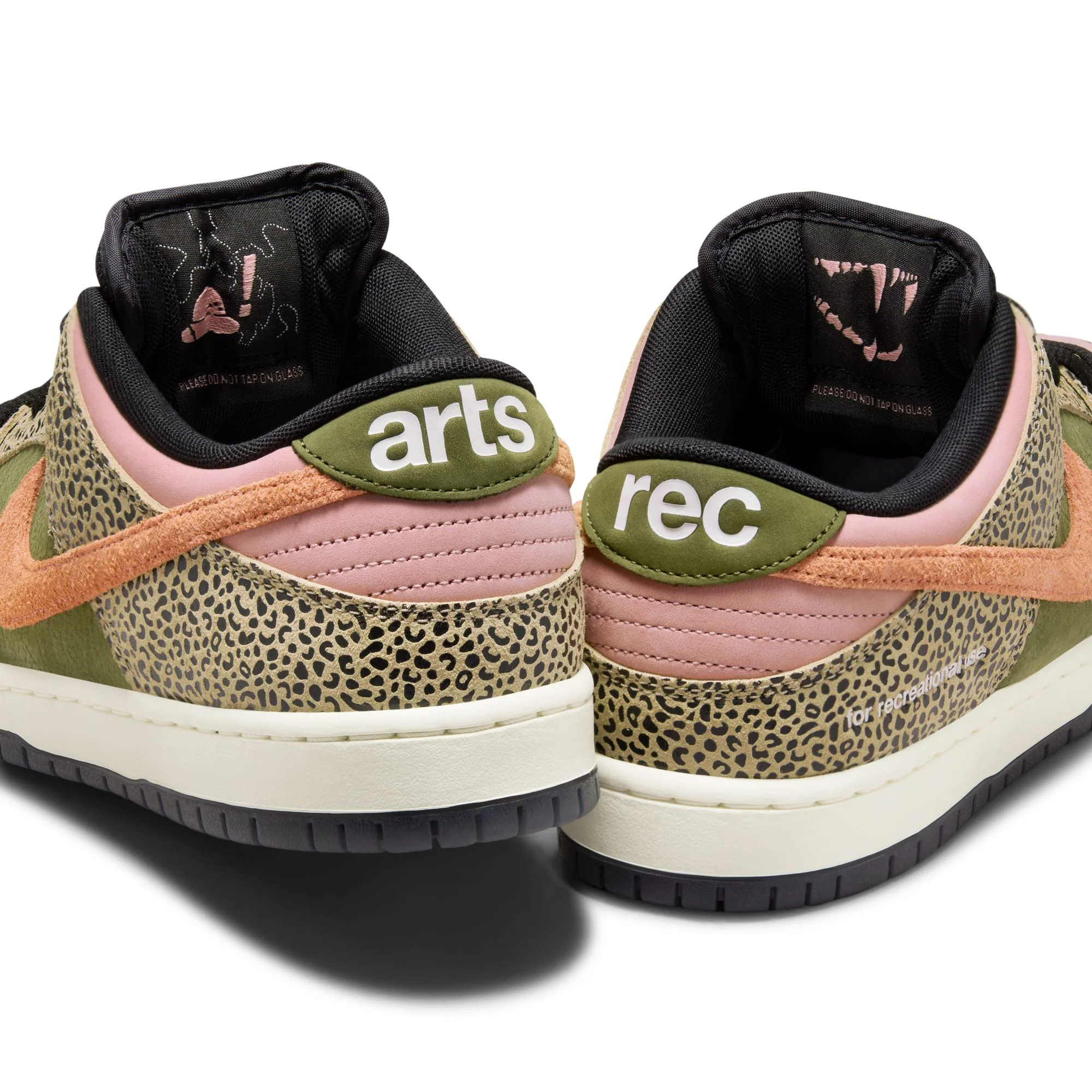 Nike SB Dunk Low Pro - Khaki / Amber Brown - Rough Green - Rust Pink - Image 6