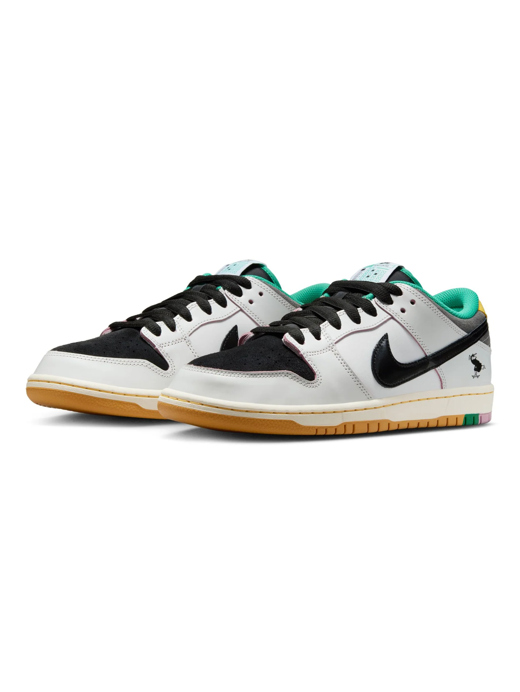 Nike SB Dunk Low Pro Qs - CSEF White / Black / Iron - Image 2
