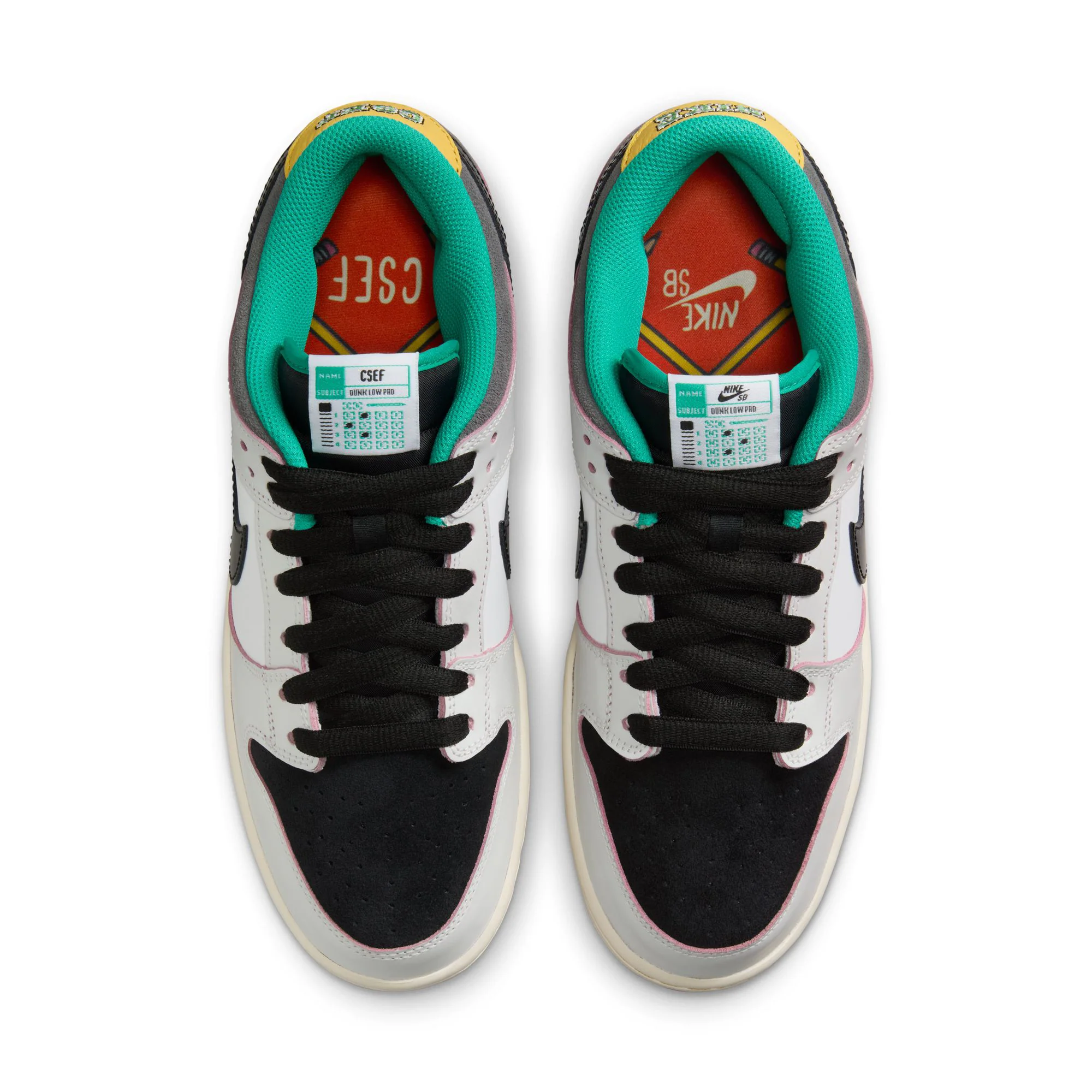 Nike SB Dunk Low Pro Qs - CSEF White / Black / Iron - Image 4