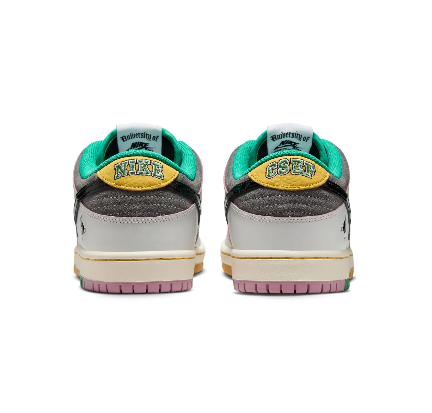 Nike SB Dunk Low Pro Qs - CSEF White / Black / Iron - Image 5