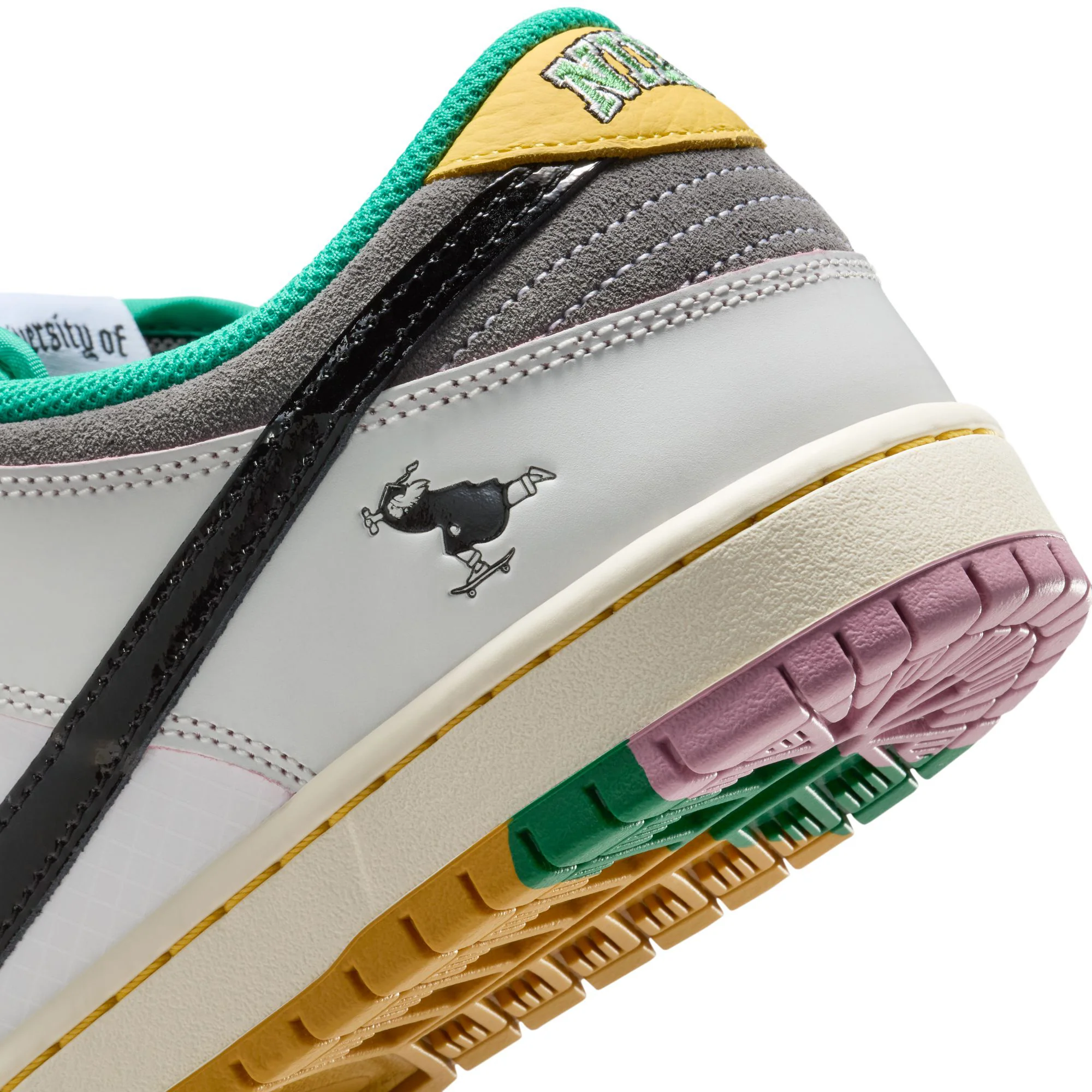 Nike SB Dunk Low Pro Qs - CSEF White / Black / Iron - Image 9