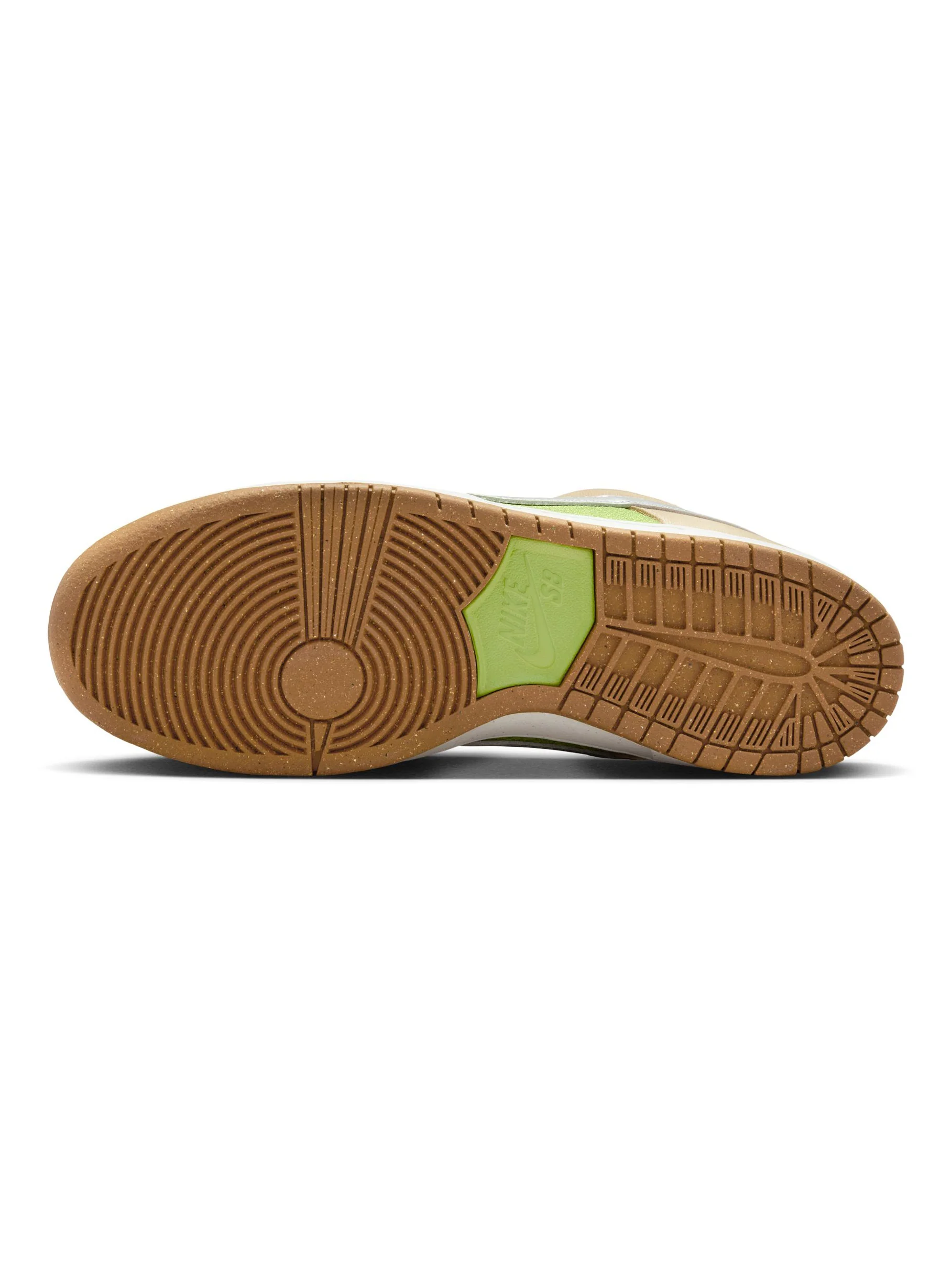 Nike SB Dunk Low Pro - Sesame / Metallic Silver / Pear (Escargot) - Image 5