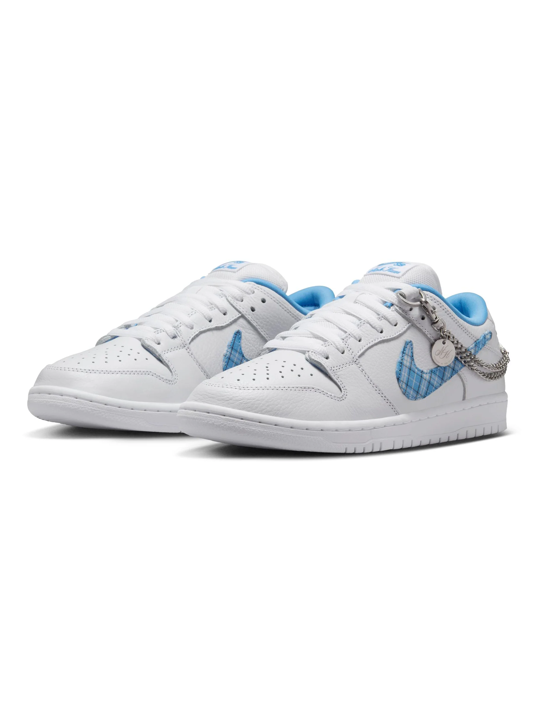 Nike SB Dunk Low Pro - White / University Blue (Nicole Hause) - Image 2