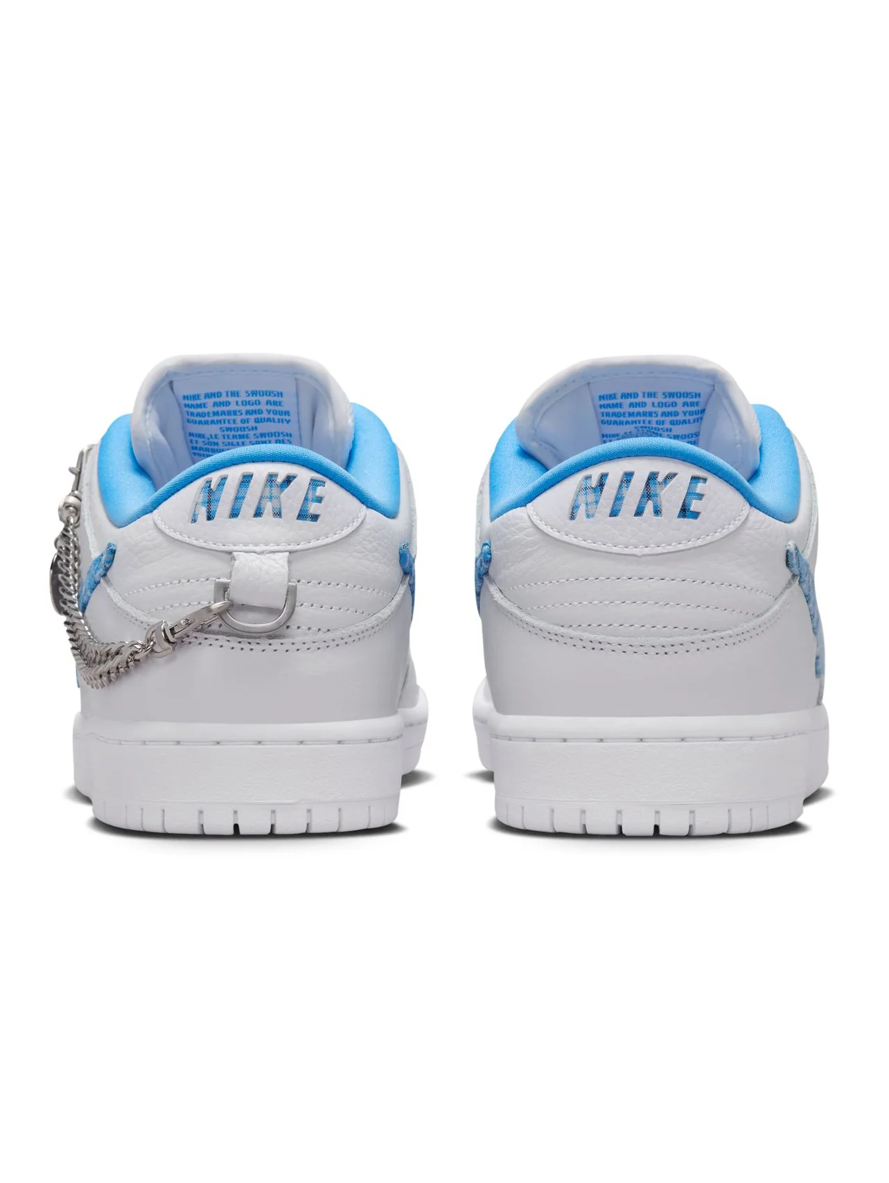 Nike SB Dunk Low Pro - White / University Blue (Nicole Hause) - Image 5