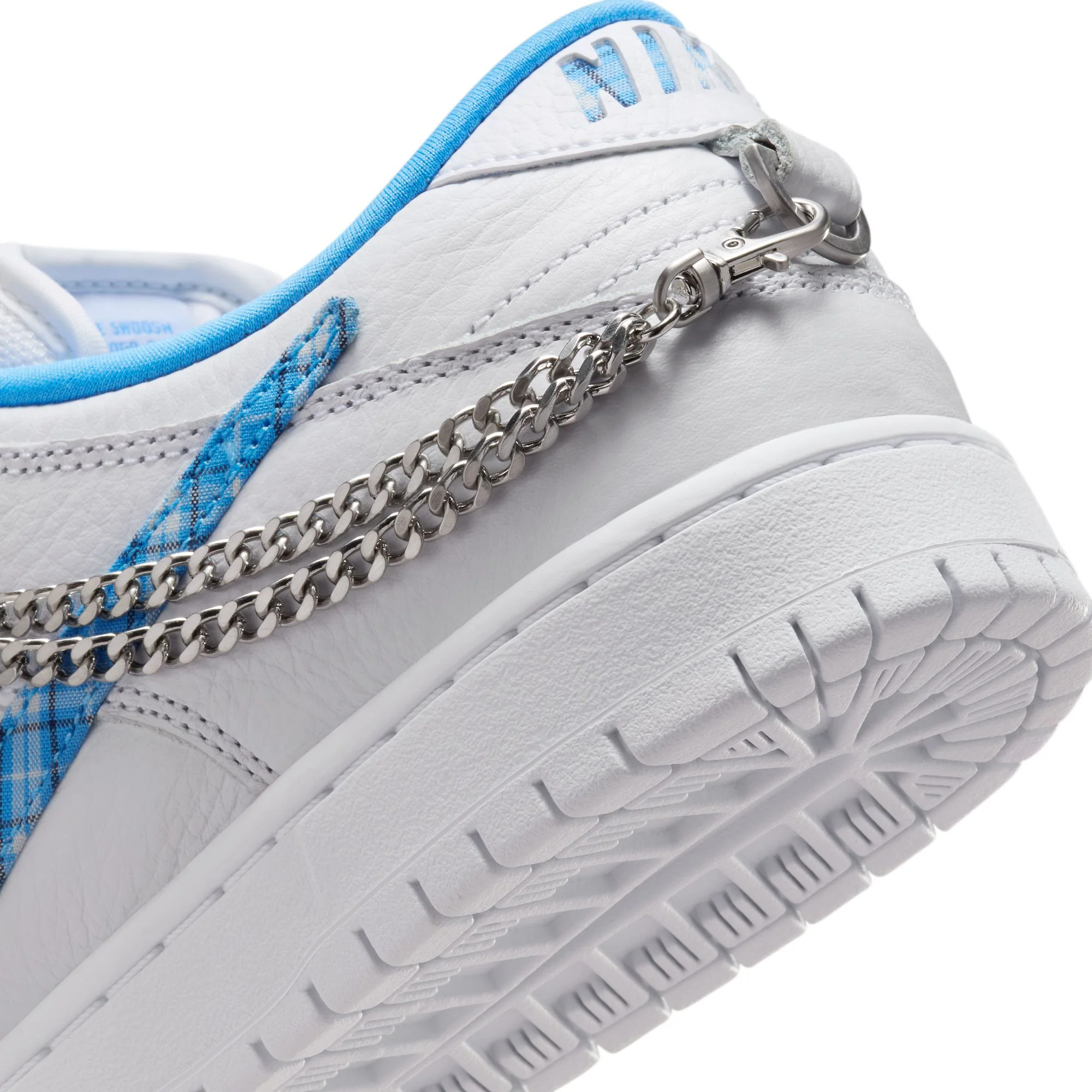 Nike SB Dunk Low Pro - White / University Blue (Nicole Hause) - Image 9