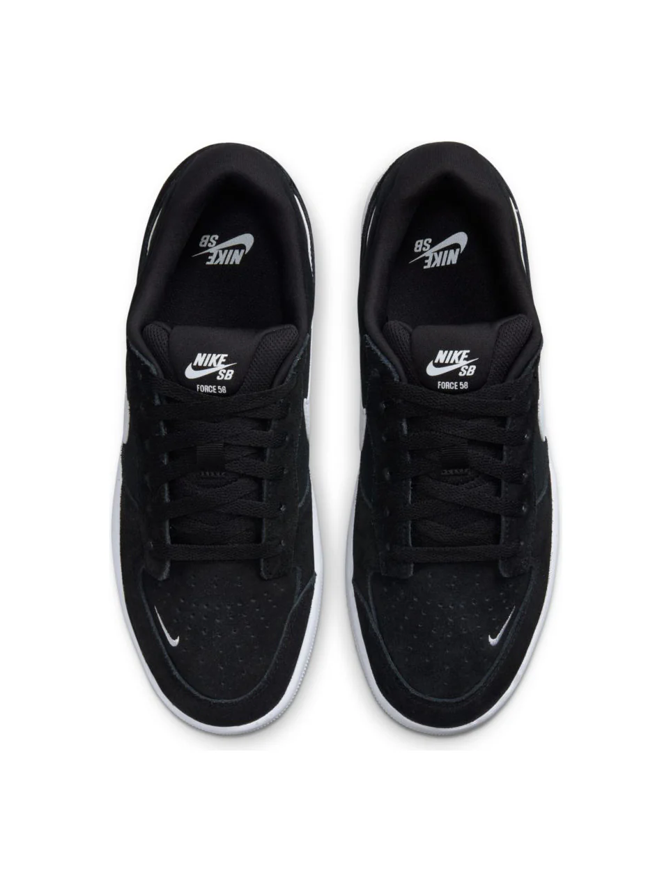 Nike SB Force 58 Shoe - Black / White - Image 3