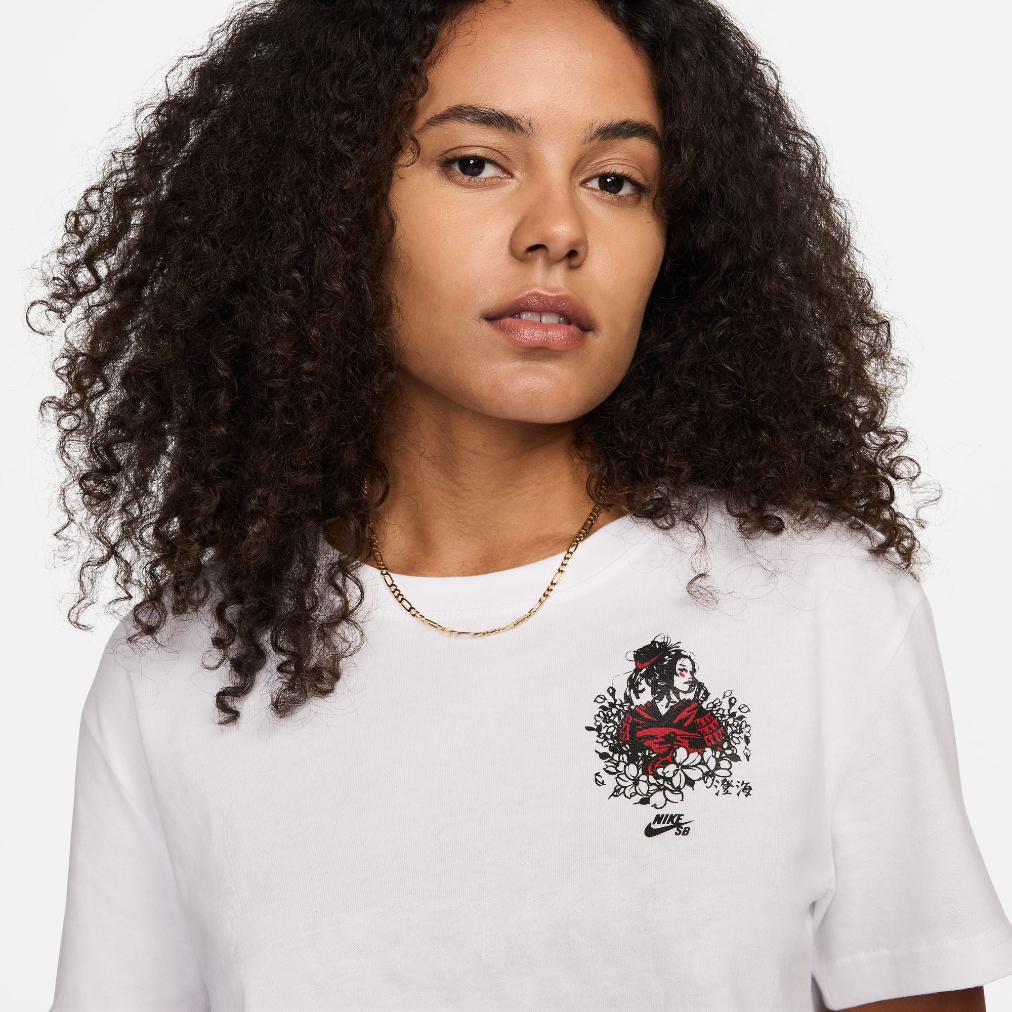 Nike SB Sky Brown Crop Tee - White - Image 3