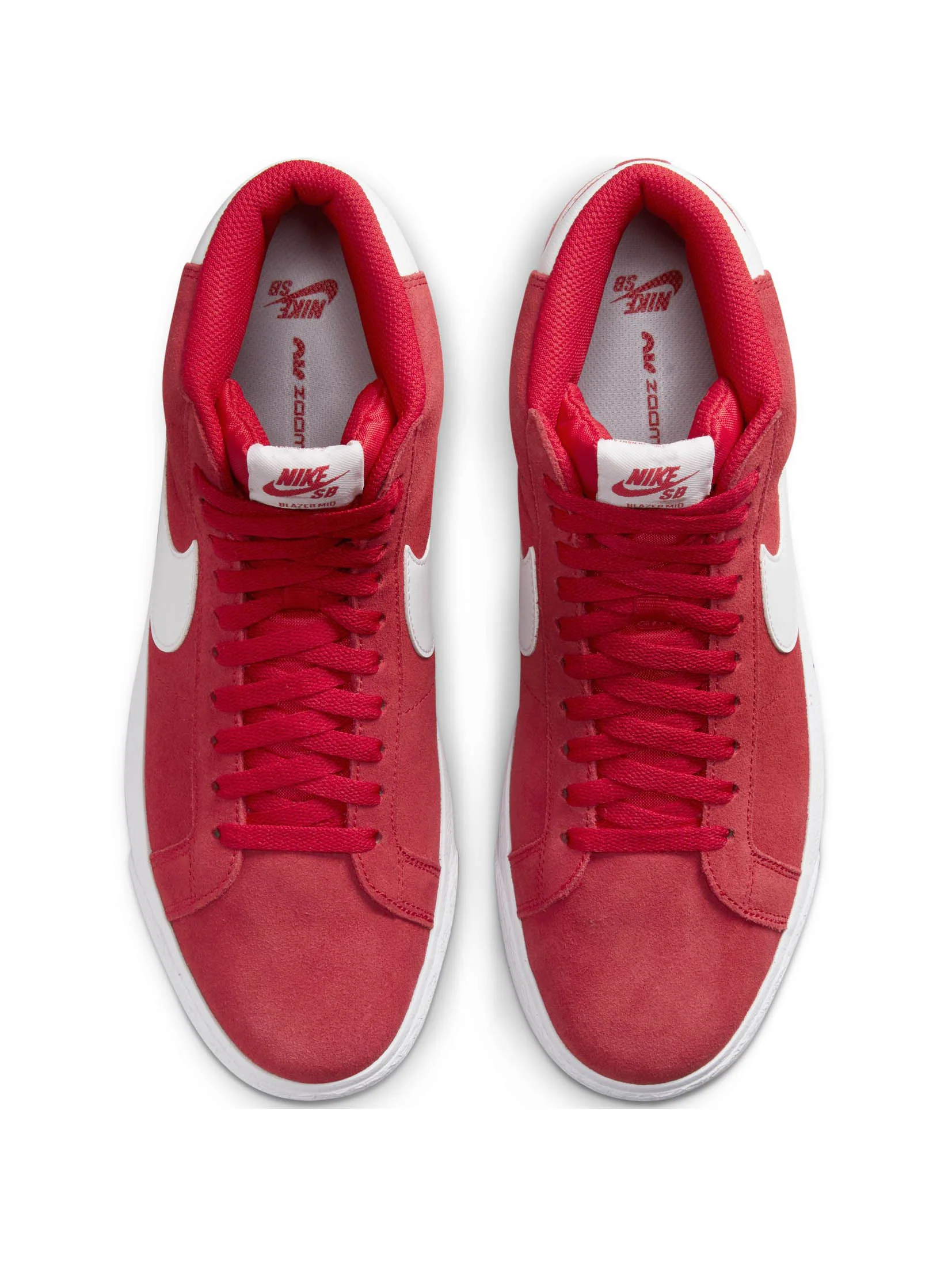 Nike SB Zoom Blazer Mid-Red/White - Image 3