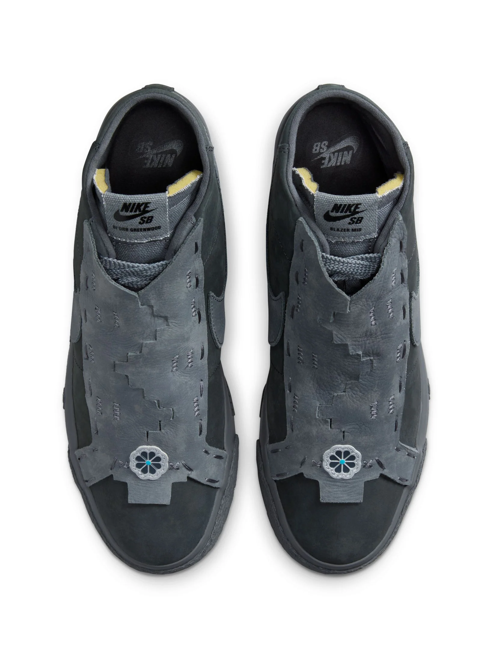 Nike Zoom Blazer Mid Qs - Anthracite / Dark Smoke Grey Di’orr Greenwood - Image 3