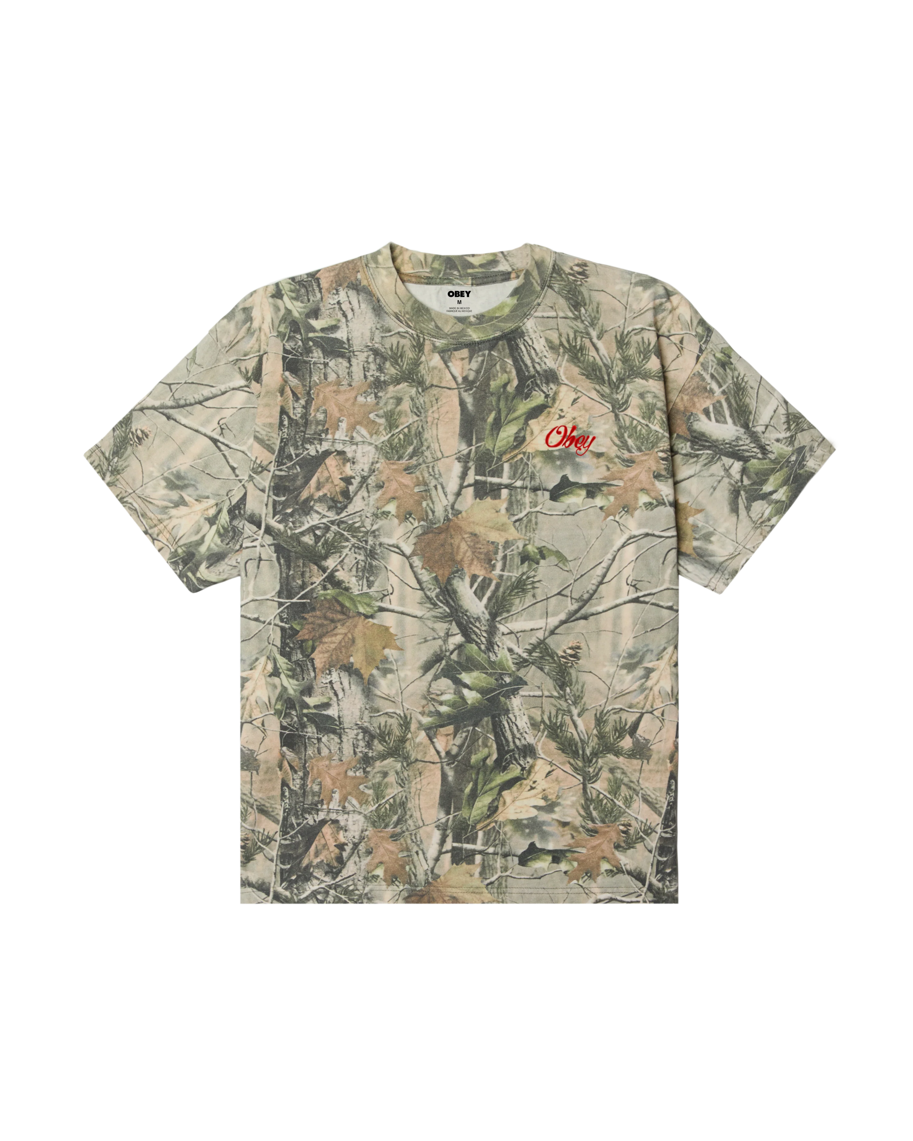 Obey Airbrush Rose Tee - Leaf Camo - Image 2