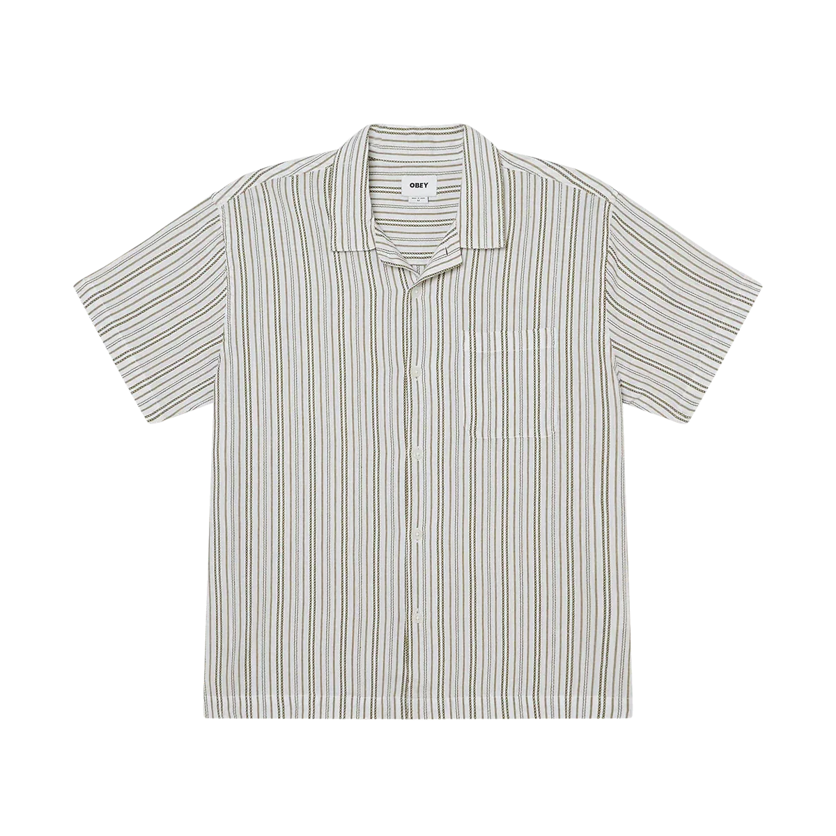 Obey Evans Woven - Moss Green Multi