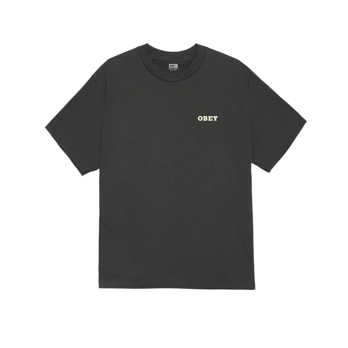 Obey Savage Sounds Leopard Tee - Vintage Black - Image 2