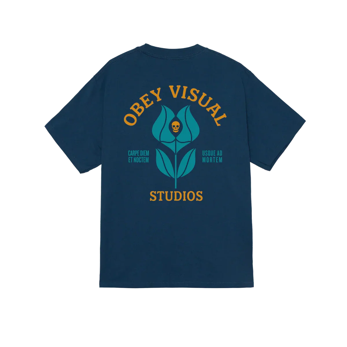 Obey Visual Studios Flower Tee - Harbor Blue