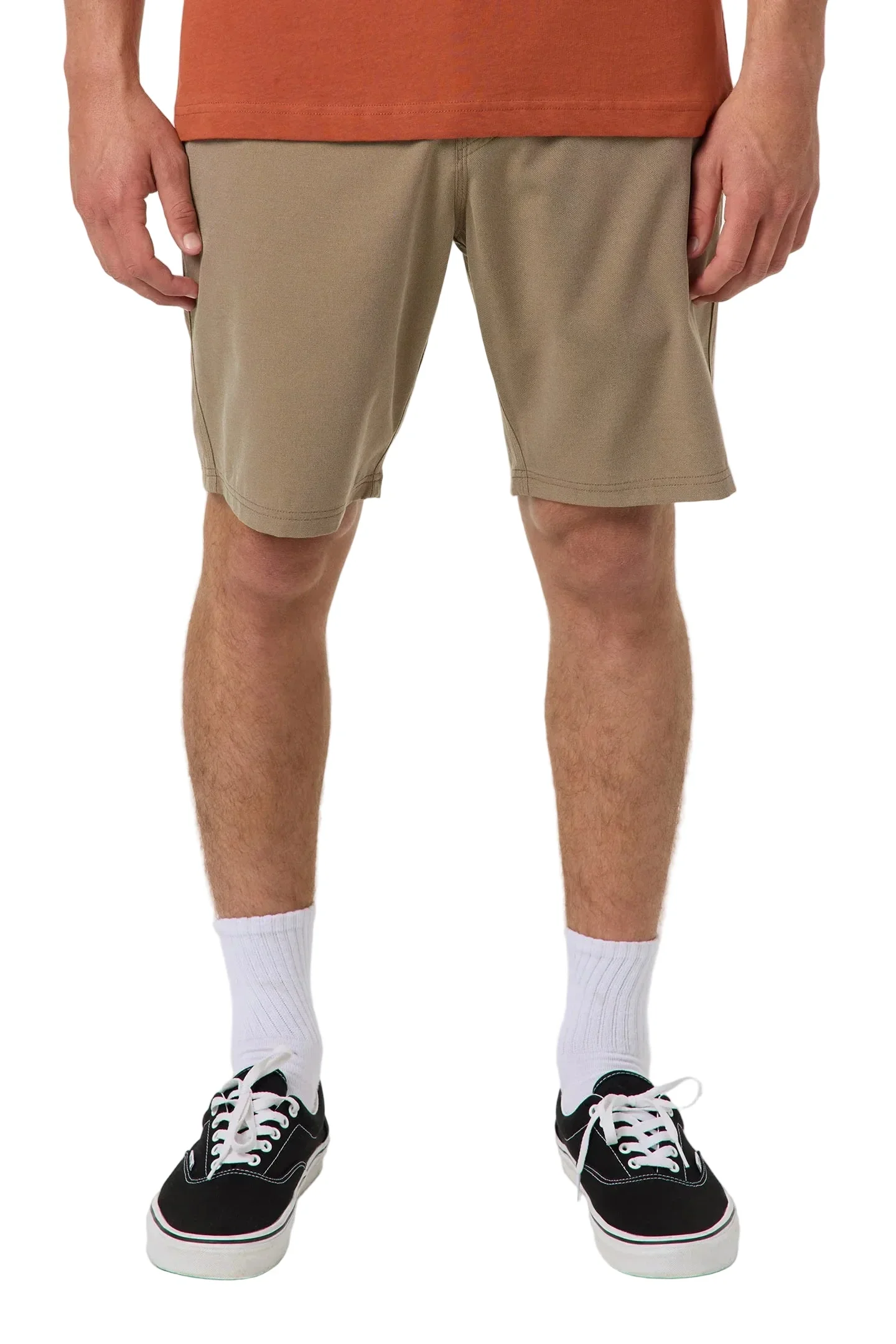 O'Neill Reserve Light Check 19" Hybrid Shorts - Dark Khaki 2 - Image 3