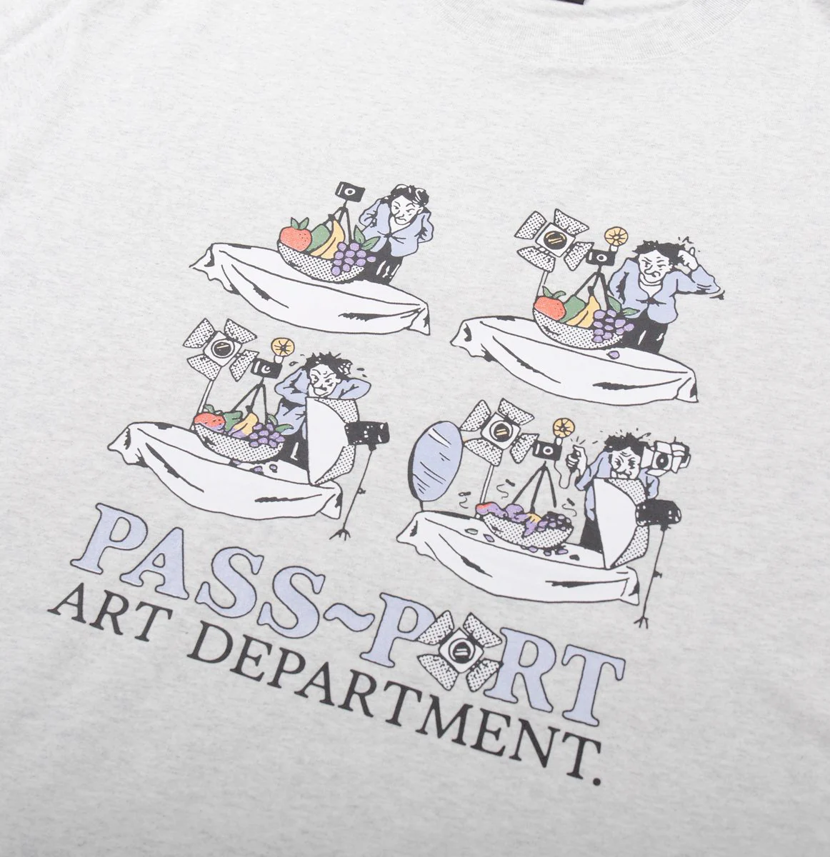 Pass-Port Art Dept. Tee - Ash - Image 2