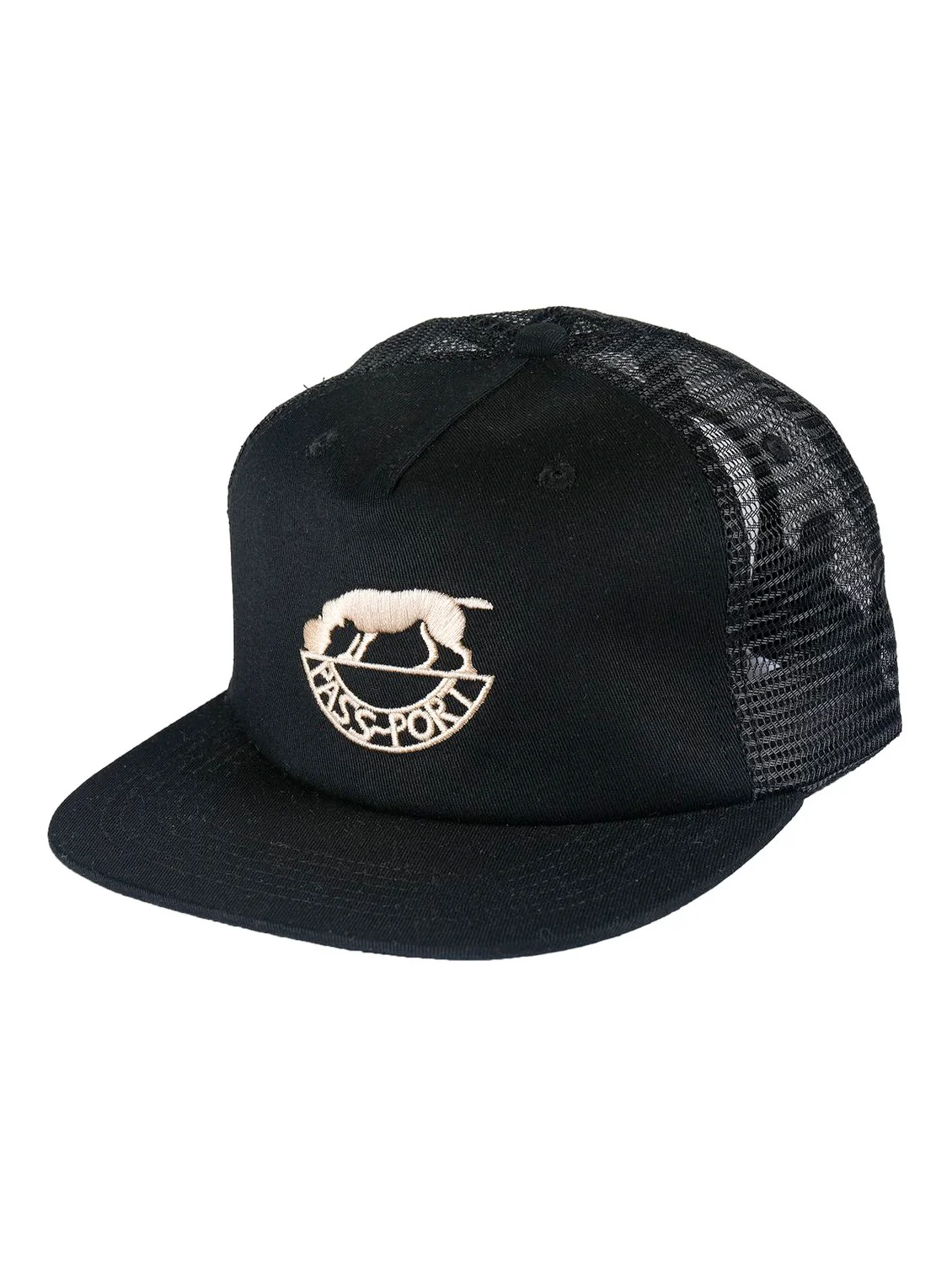 Pass-Port Fretworks Workers Trucker - Black