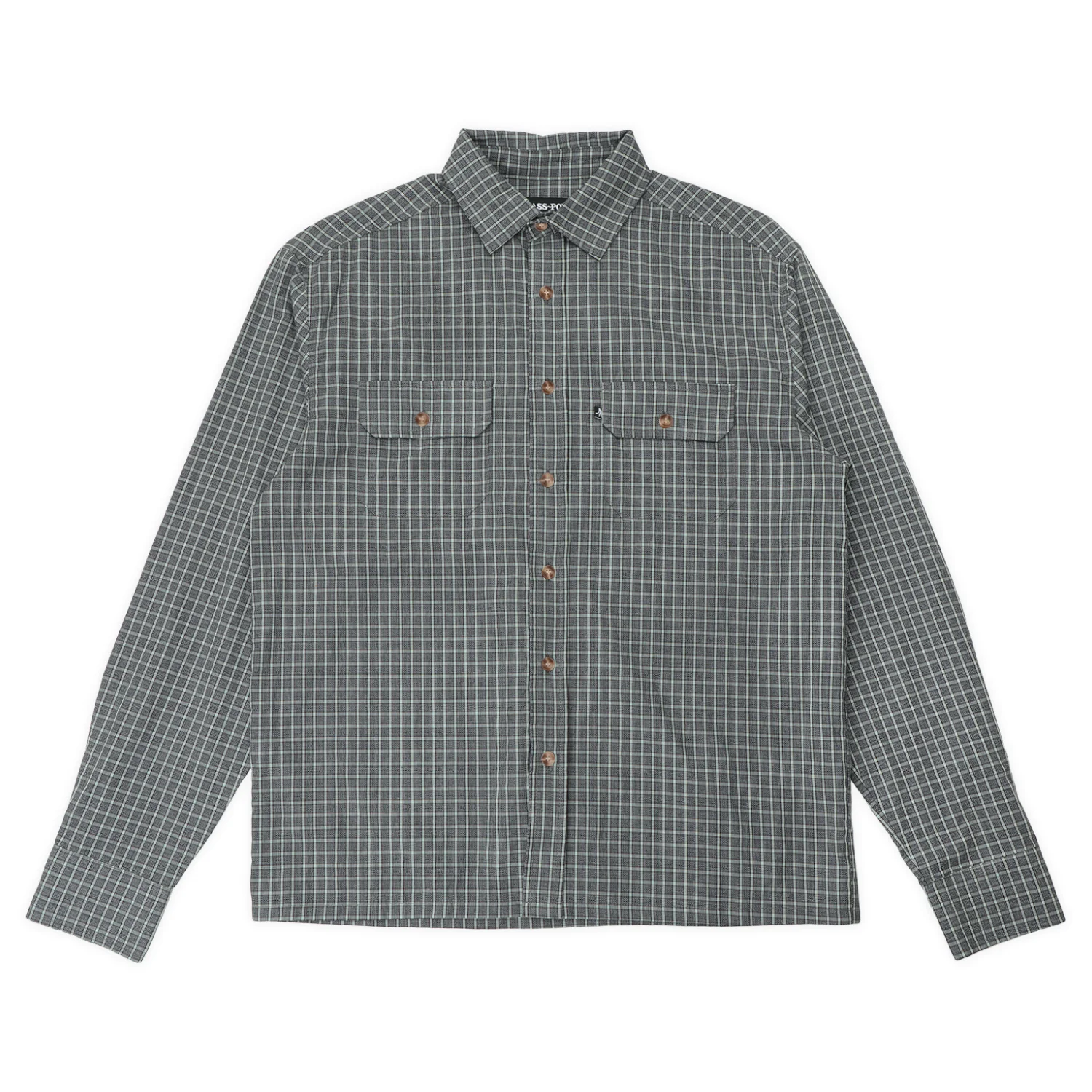 Passport Workers Check Long Sleeve - Grey