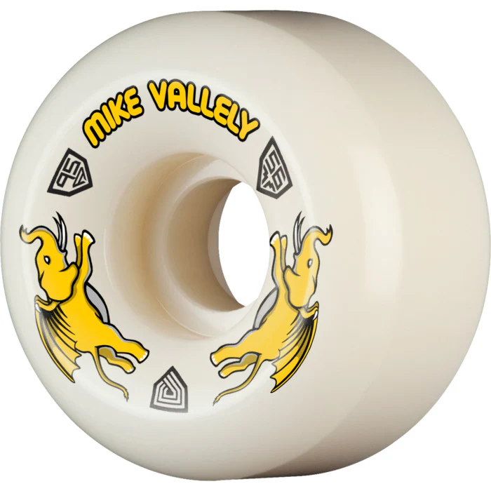 Powell Dragon Formula Yellow 95a Vallely - 56mm x 36mm