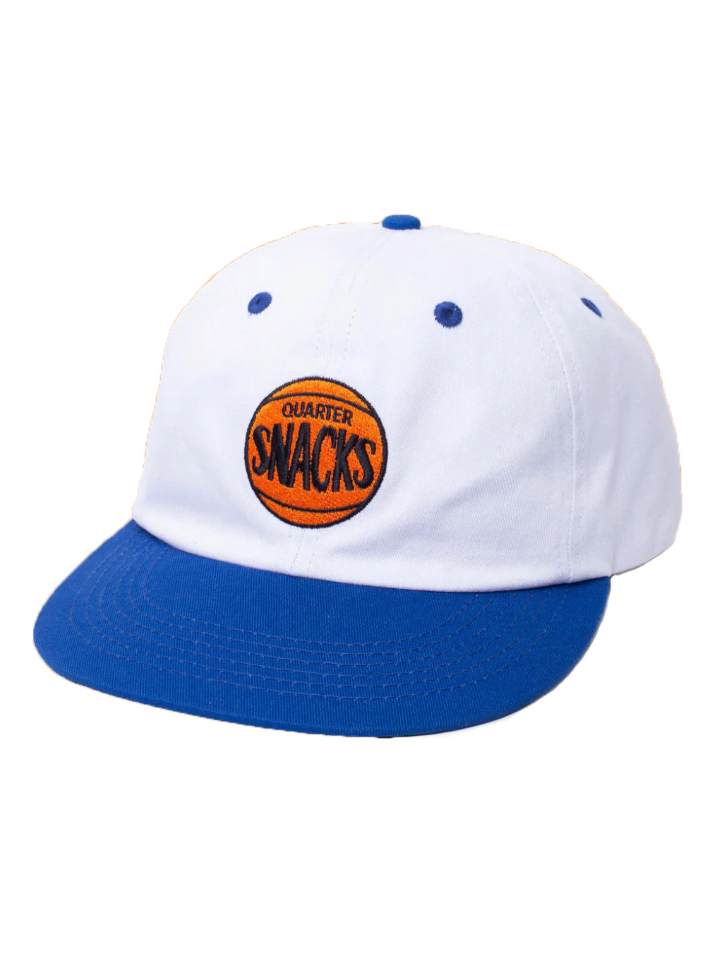 Quartersnacks 70's Logo Cap - White / Royal