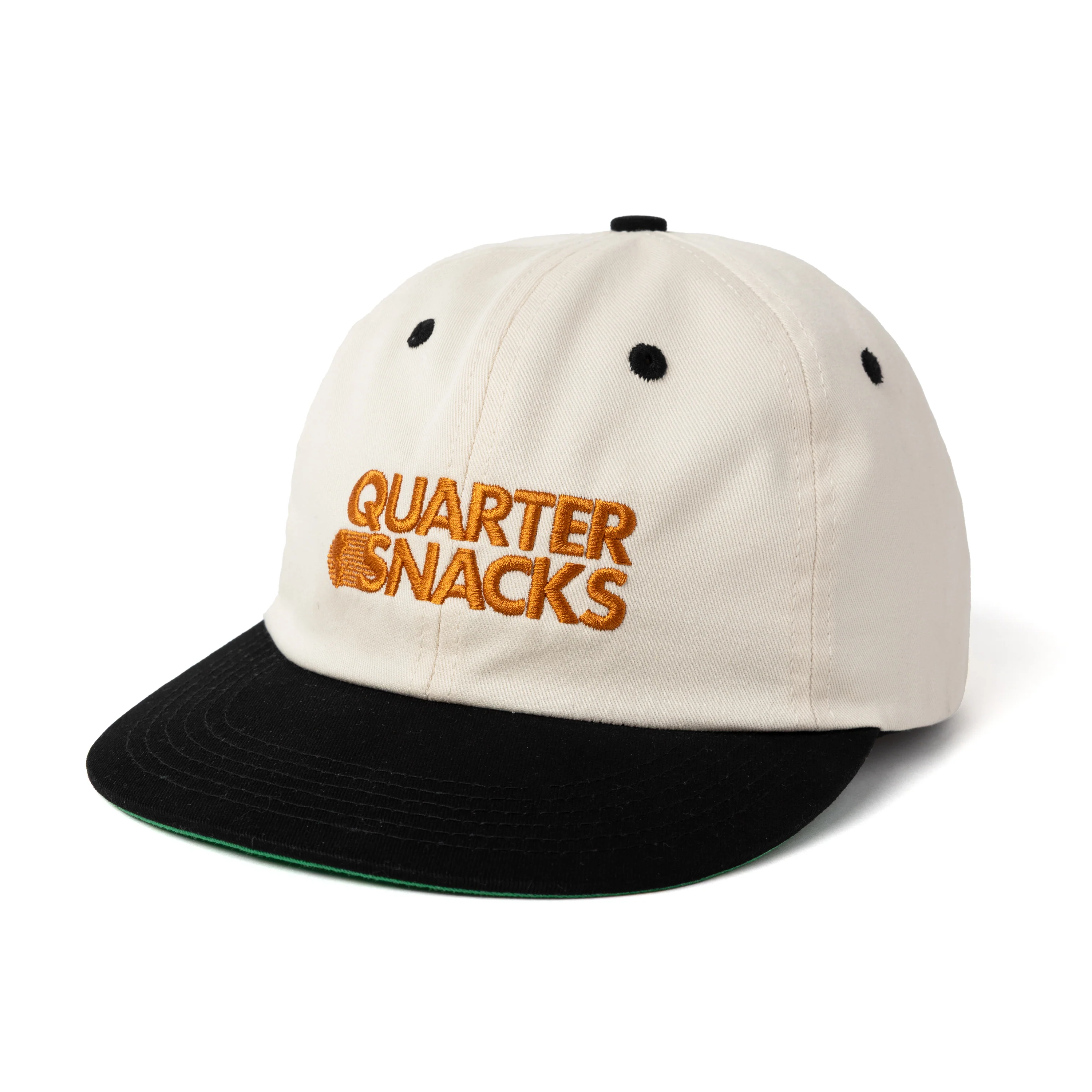 Quartersnacks Journalist Cap - Cream / Black