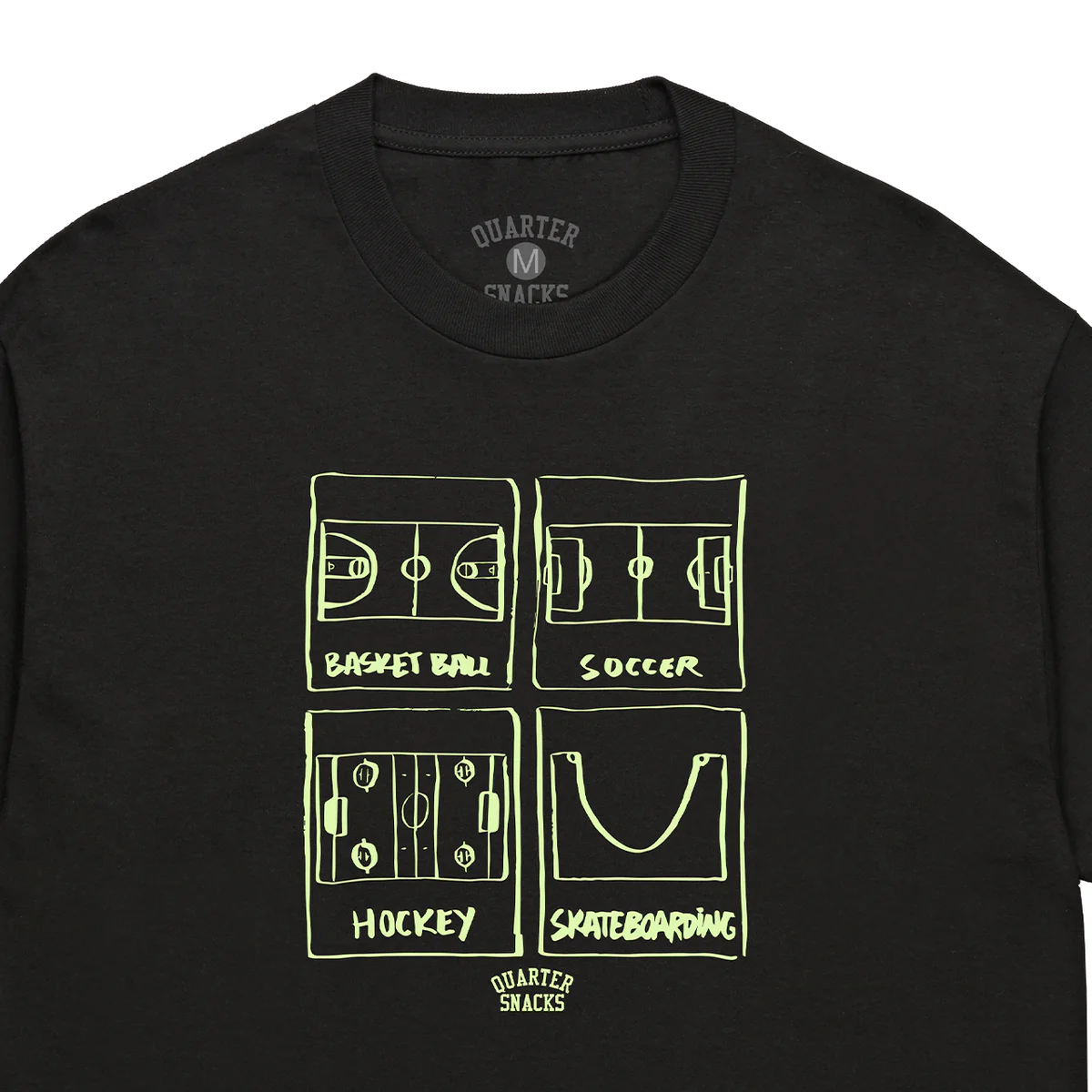 Quartersnacks Sports Tee - Black - Image 2