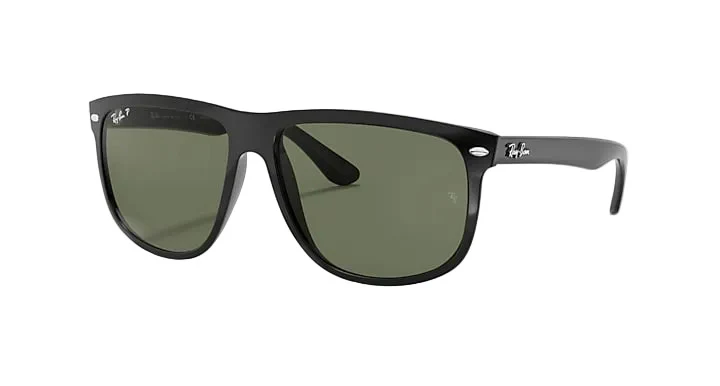 Ray-Ban Boyfriend - Black w/ Dark Green Polar