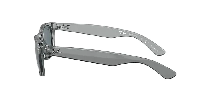 Ray-Ban New Wayfarer - Transparent Grey w/ Dark Blue Polar - Image 3