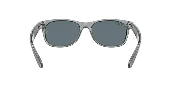 Ray-Ban New Wayfarer - Transparent Grey w/ Dark Blue Polar - Image 4