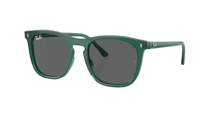 Ray-Ban RB2210 - Transparent Green / Dark Grey