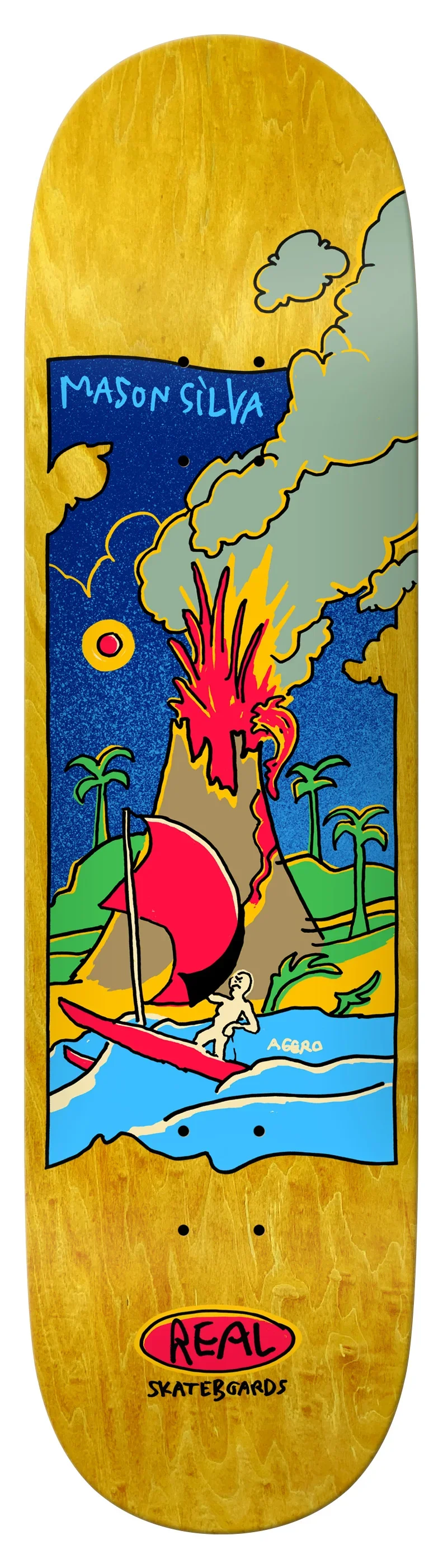 Real Mason Volcano True Fit Deck - 8.38