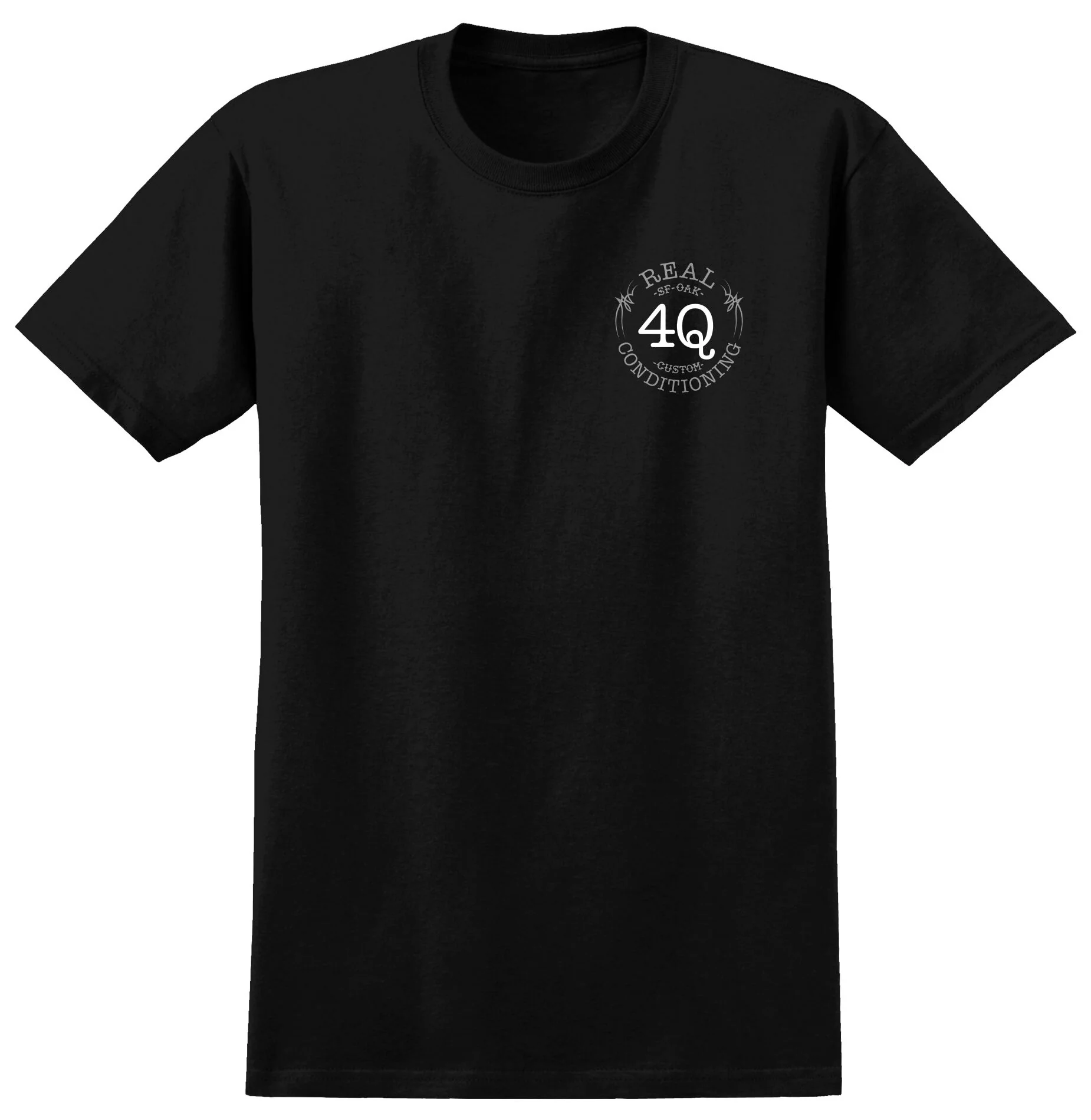Real x 4Q Tee - Black - Image 2