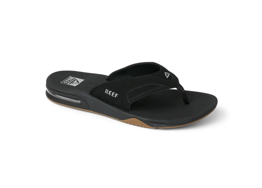 Reef Men's Fanning - Black / Silver - Image 2