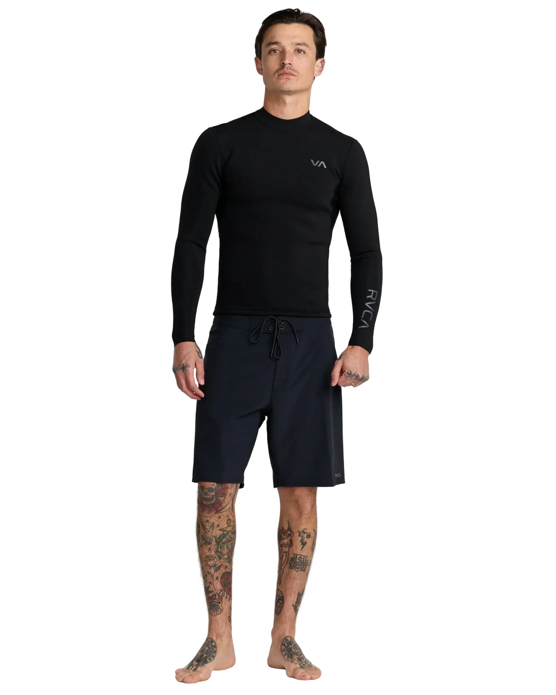RVCA 1MM Long Sleeve Rashguard - Black - Image 3