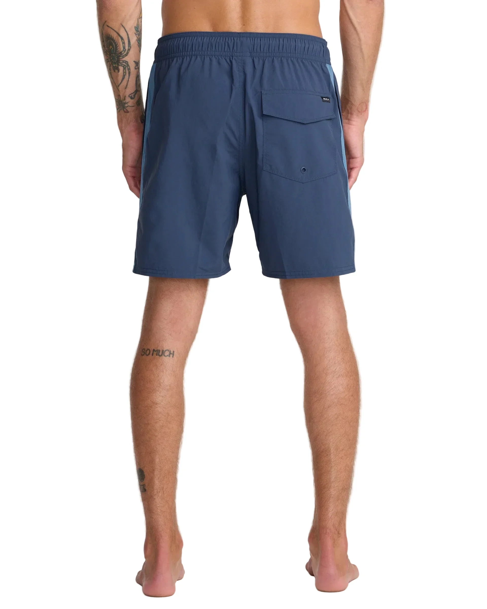 RVCA Crest Elastic 17" Short - Moody Blue - Image 4