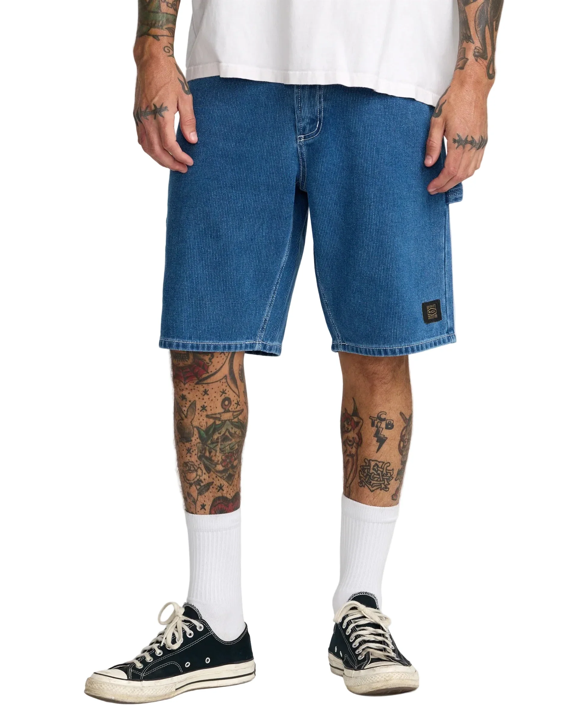 RVCA Dayshift Denim Shorts - Blue Collar - Image 3