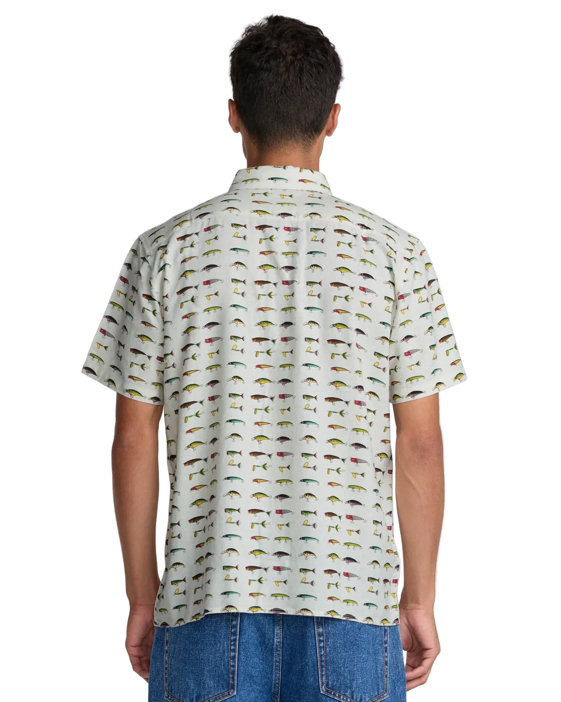 RVCA Tackle Shop SS Shirt - Wheat - Image 4