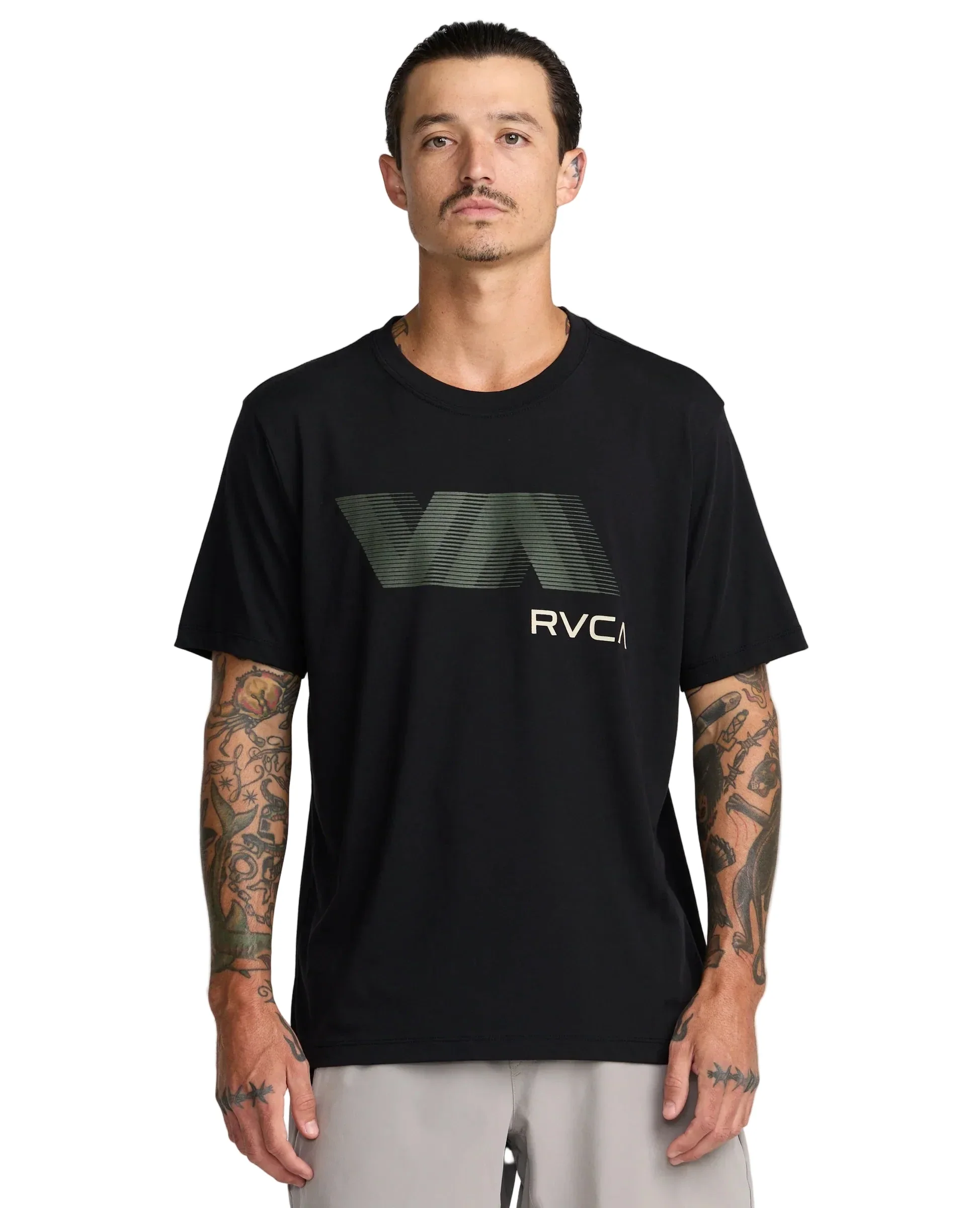 RVCA VA Blur SS Tee - Black - Image 3