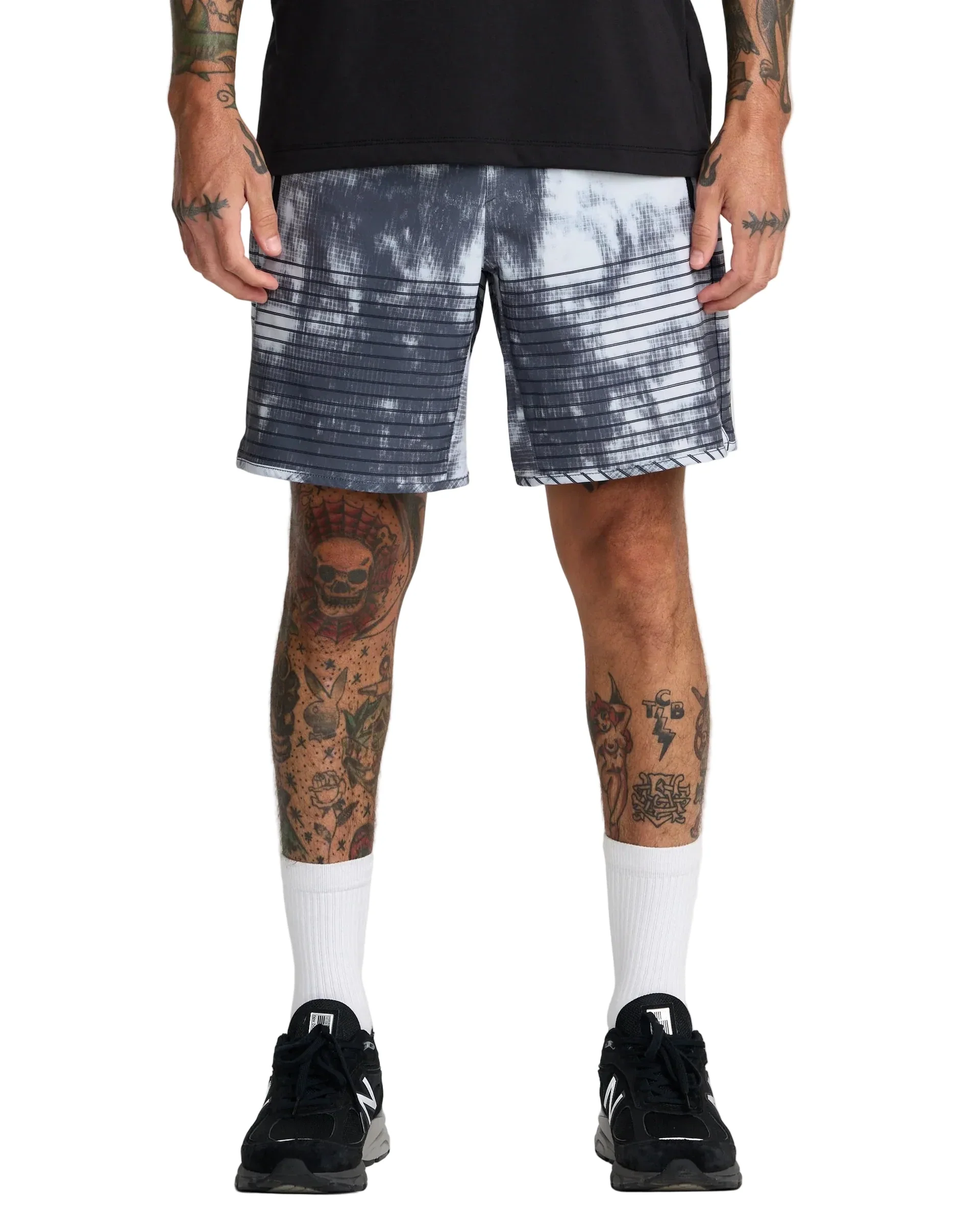 RVCA Yogger Stretch 17" Shorts - Black Blur - Image 3