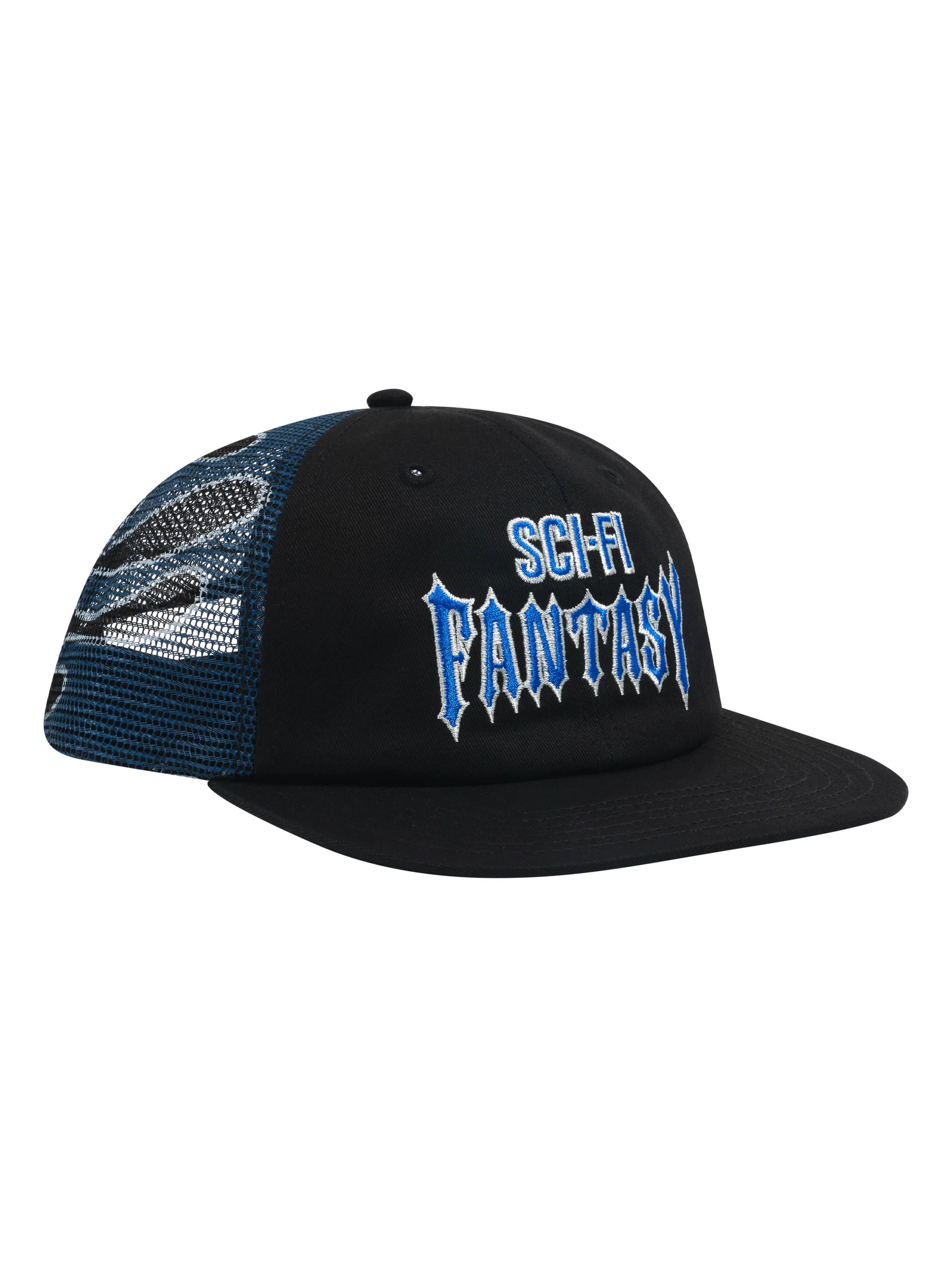 Sci Fi Fantasy Biker Logo Hat - Black