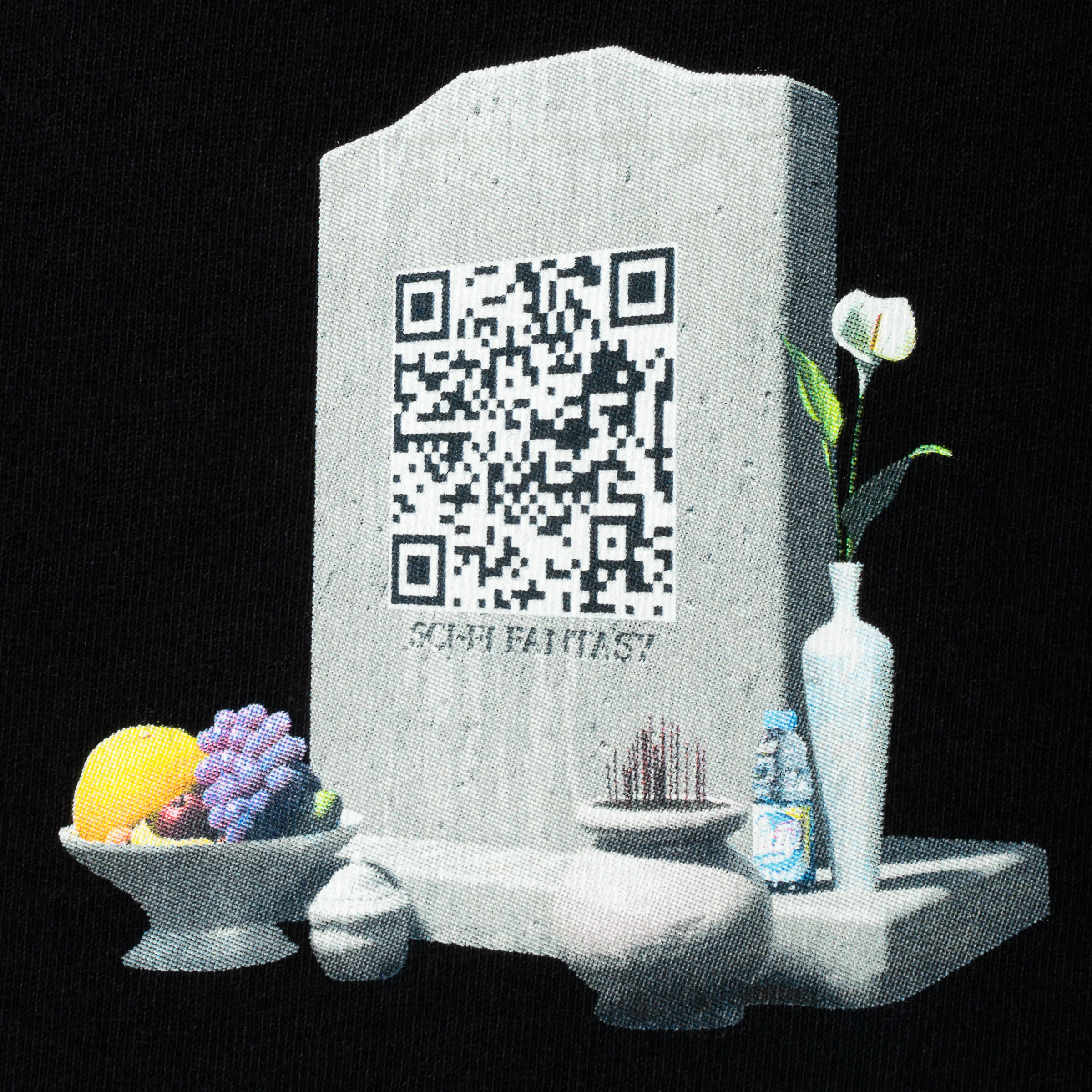 Sci Fi Fantasy Tombstone Tee - Black - Image 2