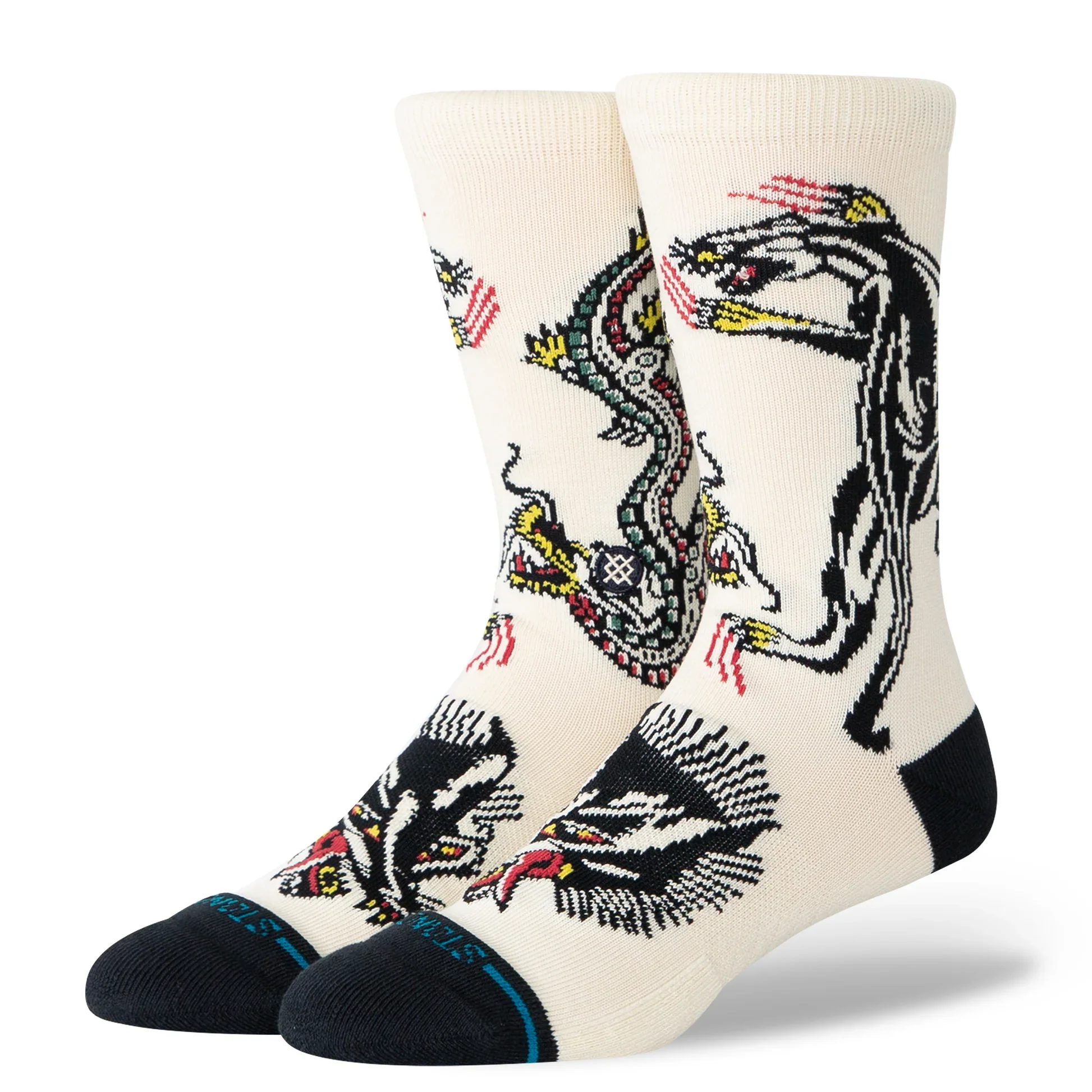 Stance Battle Crew - Cream