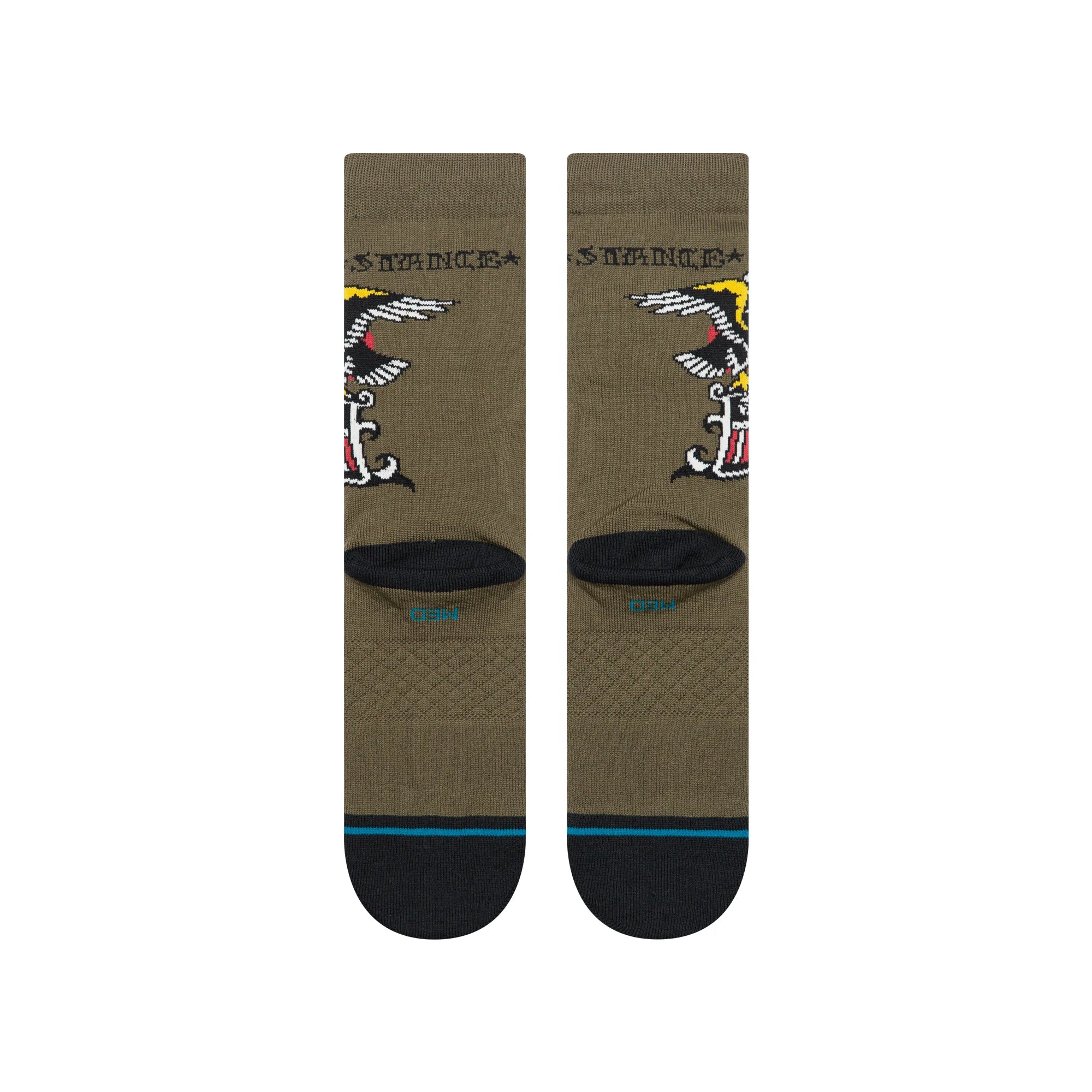 Stance The Eagle Crew - Military Green - Image 3