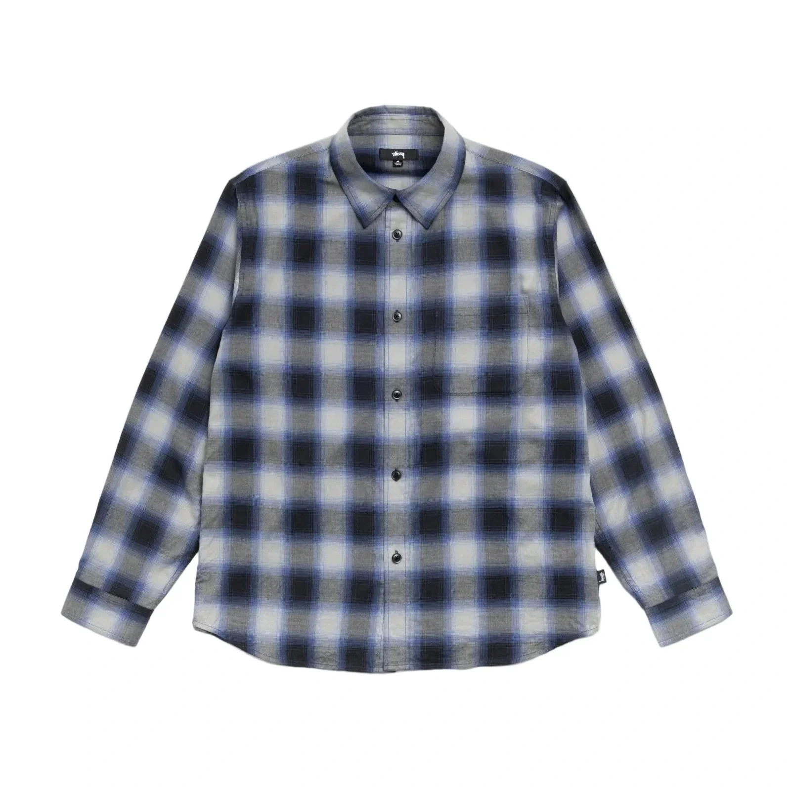 Stussy Beach Ombre Plaid Shirt - Black