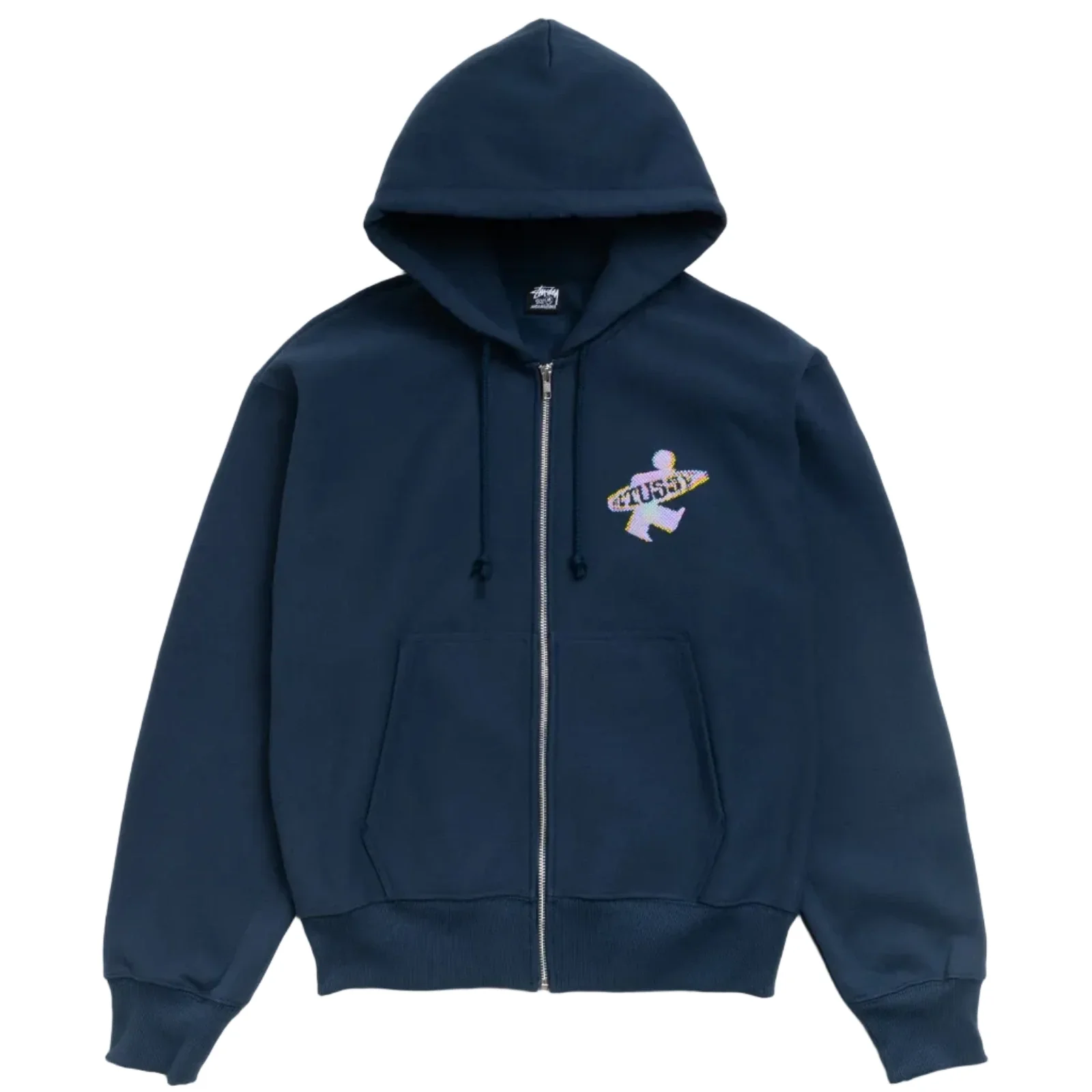 Stussy Dot Surf Zip Hood - Navy - Image 2