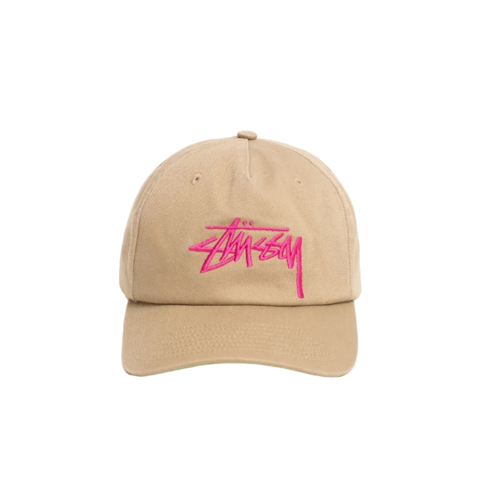 Stussy Mid-Depth Big Stock Snapback - Khaki