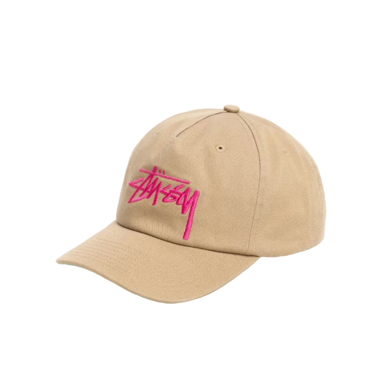 Stussy Mid-Depth Big Stock Snapback - Khaki - Image 3