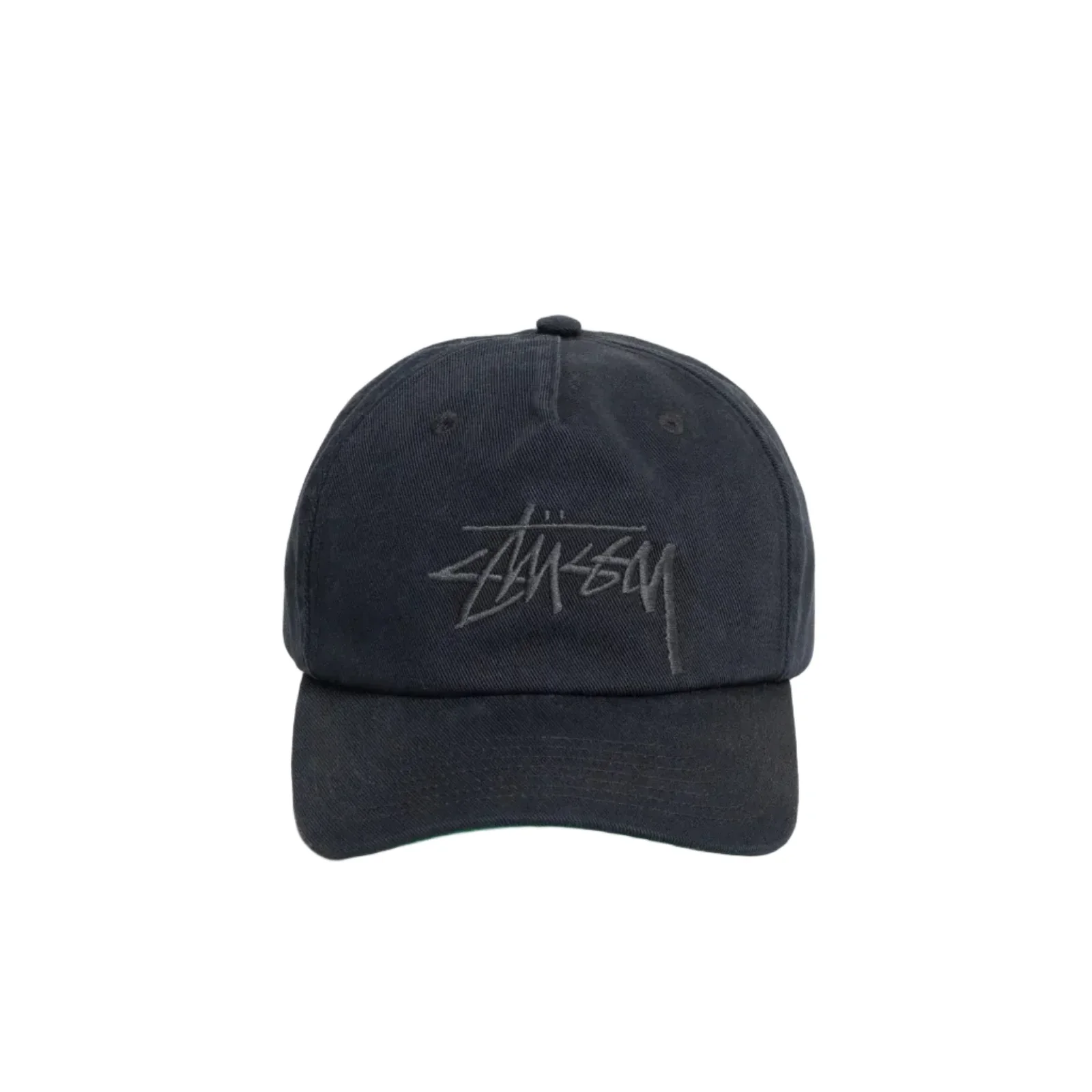 Stussy Mid-Depth Big Stock Snapback - Navy Eclipse
