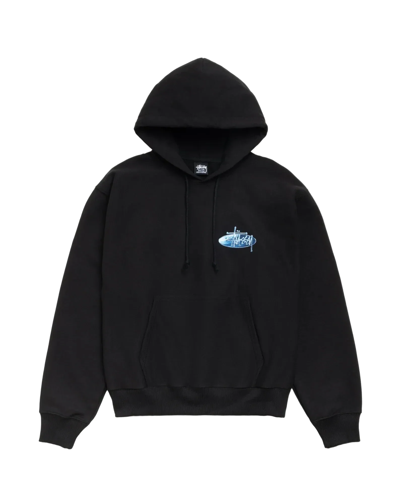 Stussy Wave Oval Hood - Black - Image 2
