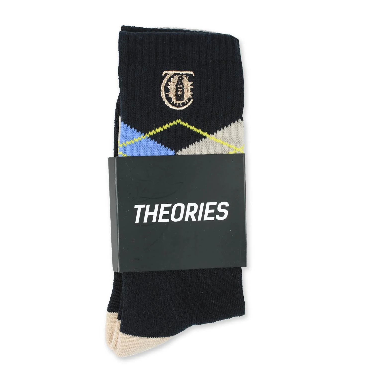Theories Argyle Sock - Black & Lavender - Image 2